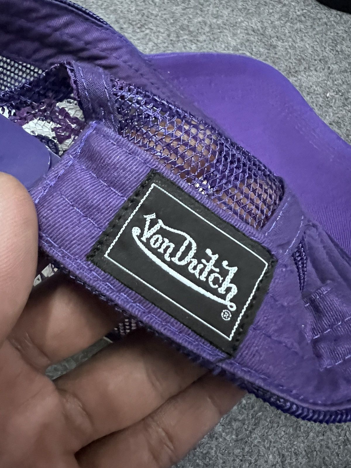 Japanese Brand × Von Dutch THRASHED TRUCKER VON DUTCH CHECKERED LOGO Size ONE SIZE - 5 Thumbnail