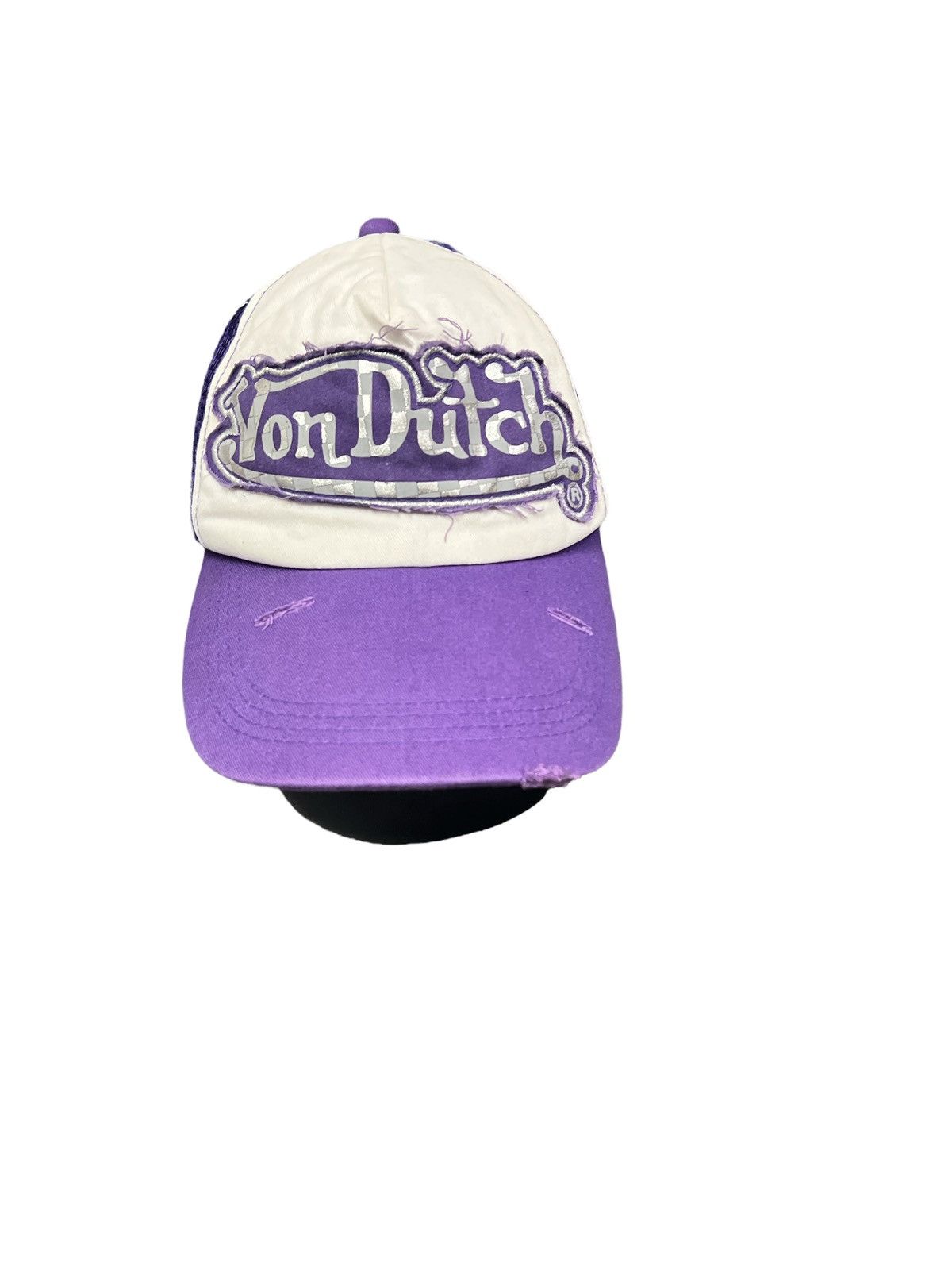 Japanese Brand × Von Dutch THRASHED TRUCKER VON DUTCH CHECKERED LOGO Size ONE SIZE - 2 Thumbnail
