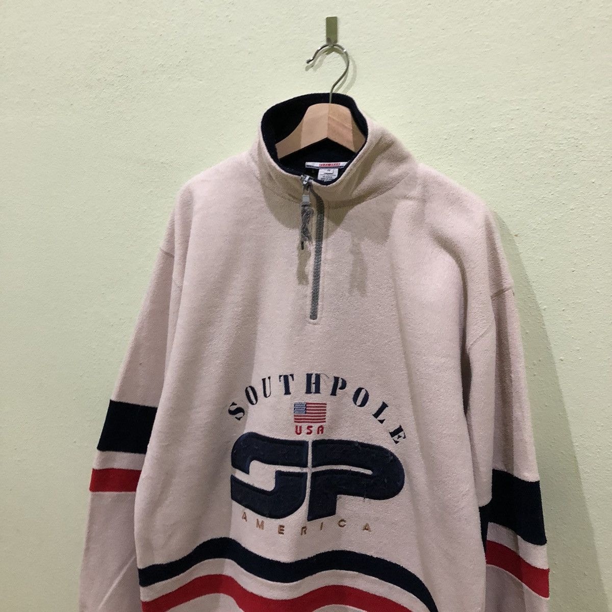 Japanese Brand Big Logo Southpole America Real Gear Half Zipper Sweatshirt Size US M / EU 48-50 / 2 - 3 Thumbnail