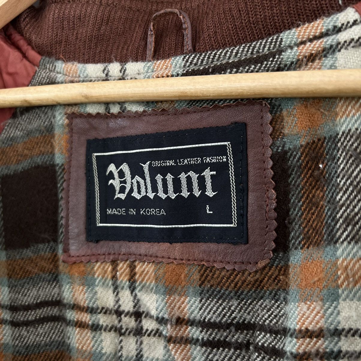 Japanese Brand VINTAGE BOLUNT BOMBER JACKET LEATHER TARTAN LINING DESIGN Size US L / EU 52-54 / 3 - 10 Thumbnail