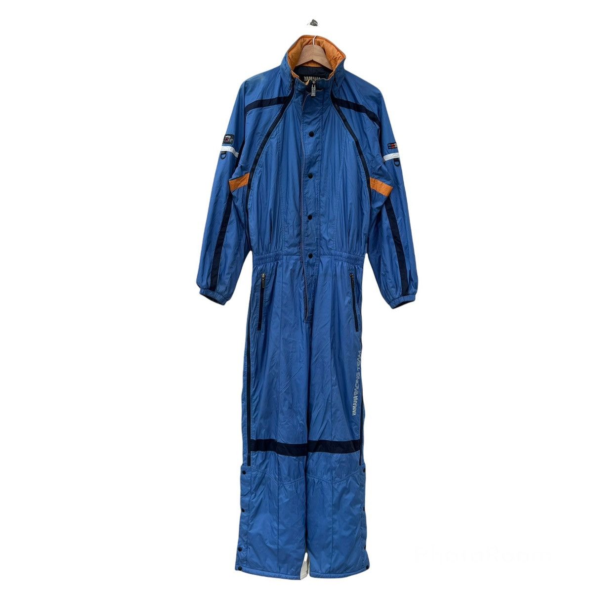 Vintage YAMAHA COVERALL BIG LOGO SPORTS WEAR RACING Size US 30 / EU 46 - 2 Thumbnail