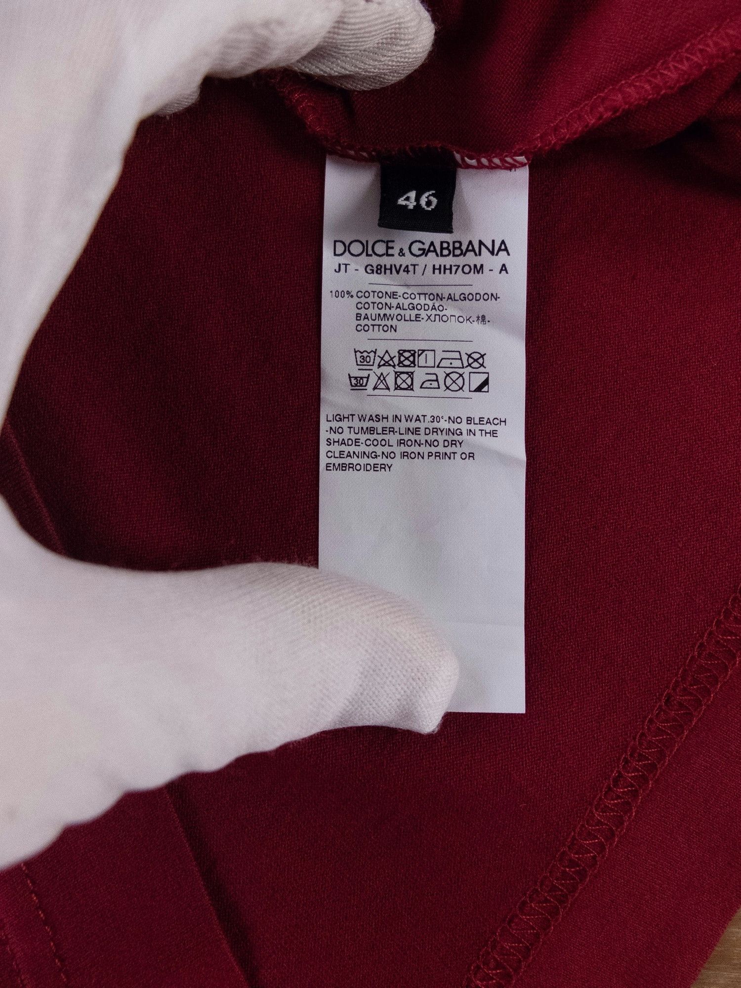 Dolce & Gabbana $620 DOLCE & GABBANA red record logo t-shirt Small / 46 EU Size US S / EU 44-46 / 1 - 9 Thumbnail
