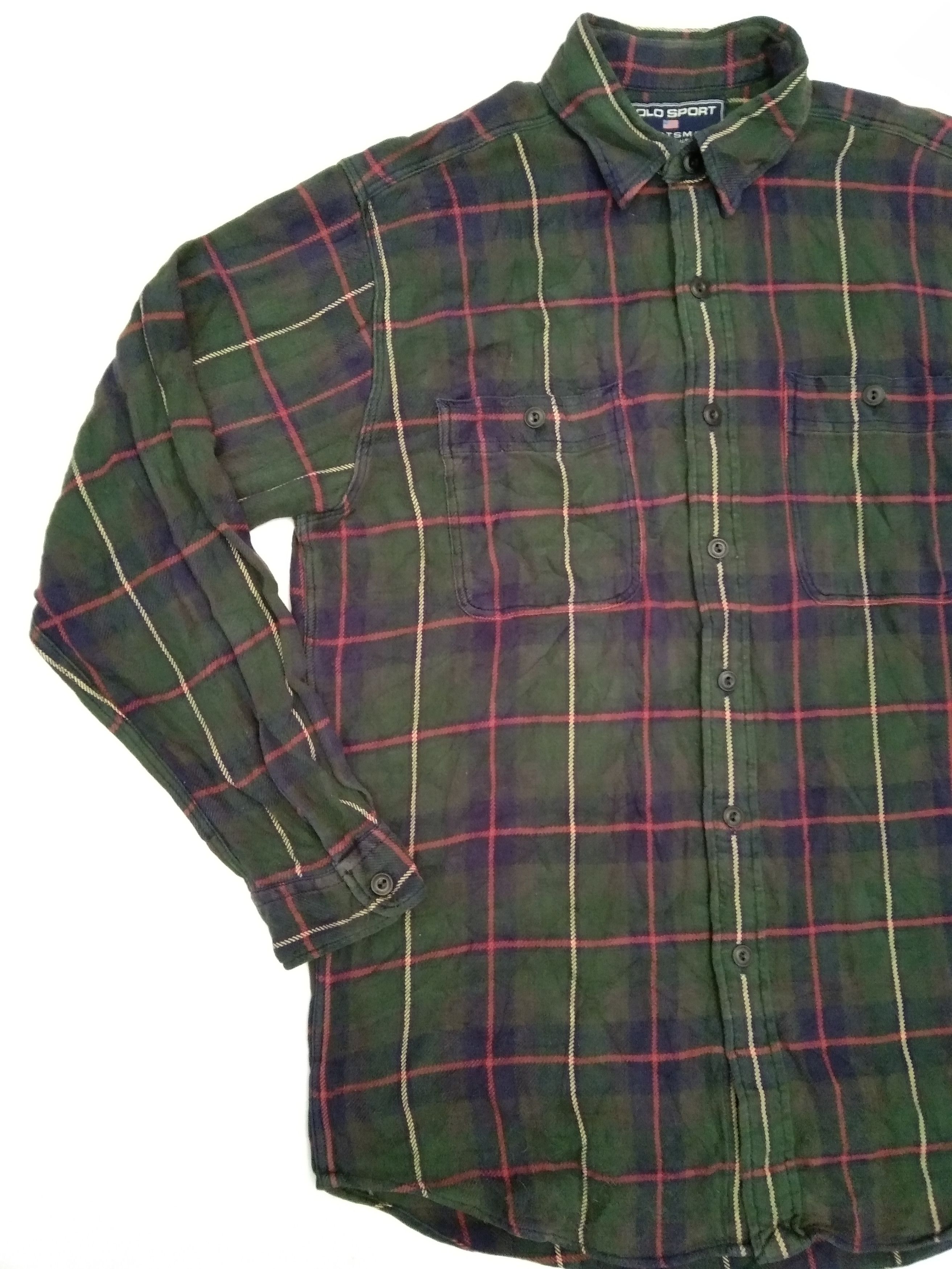 Polo Ralph Lauren Vintage Polo Sport Plaid Checkered Shirt Size US M / EU 48-50 / 2 - 3 Thumbnail