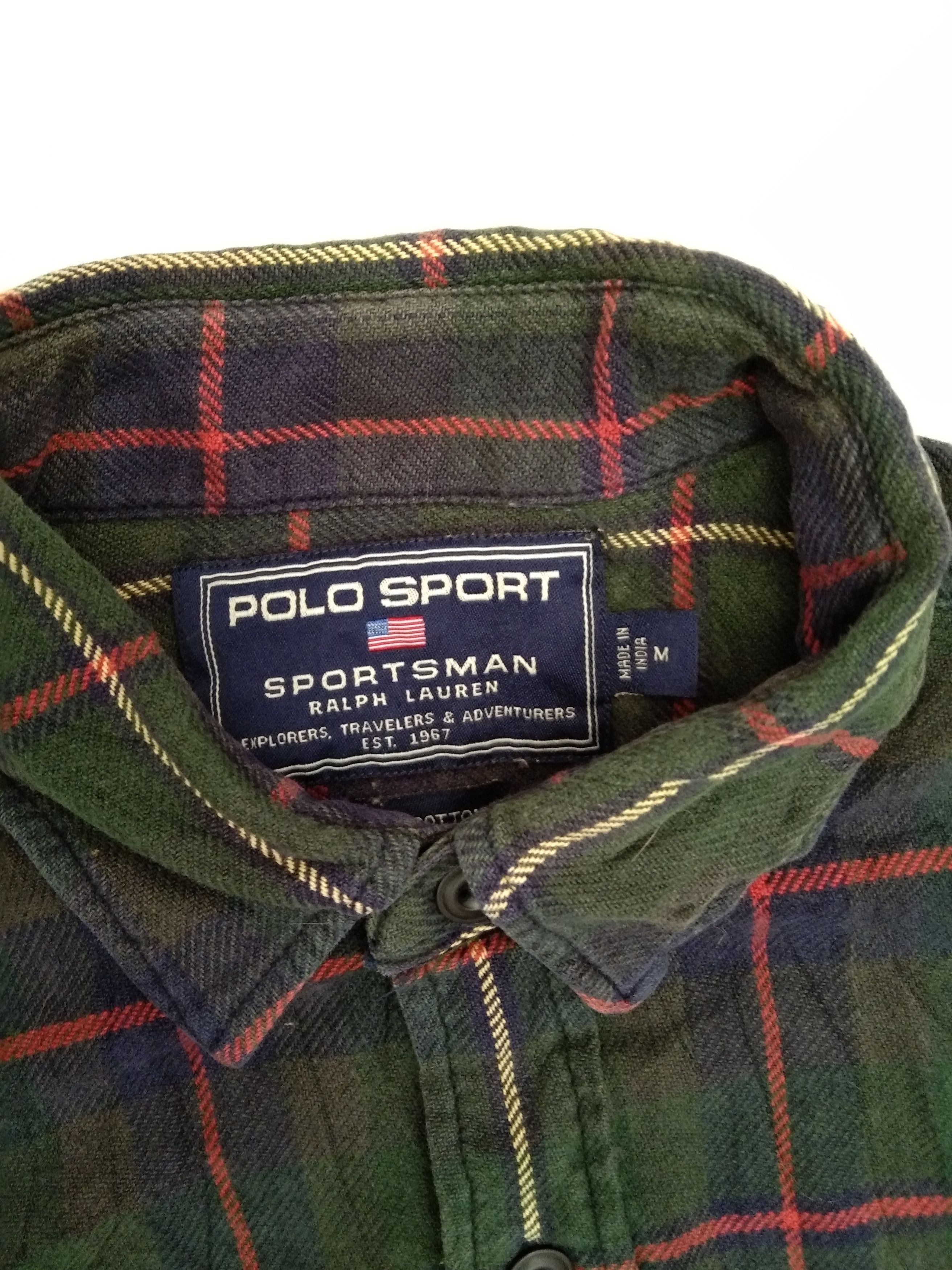 Polo Ralph Lauren Vintage Polo Sport Plaid Checkered Shirt Size US M / EU 48-50 / 2 - 6 Thumbnail