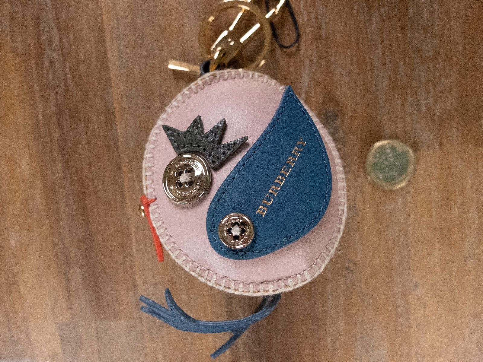 Burberry BURBERRY leather Derek The Bird charm keyring authentic Size ONE SIZE - 8 Thumbnail