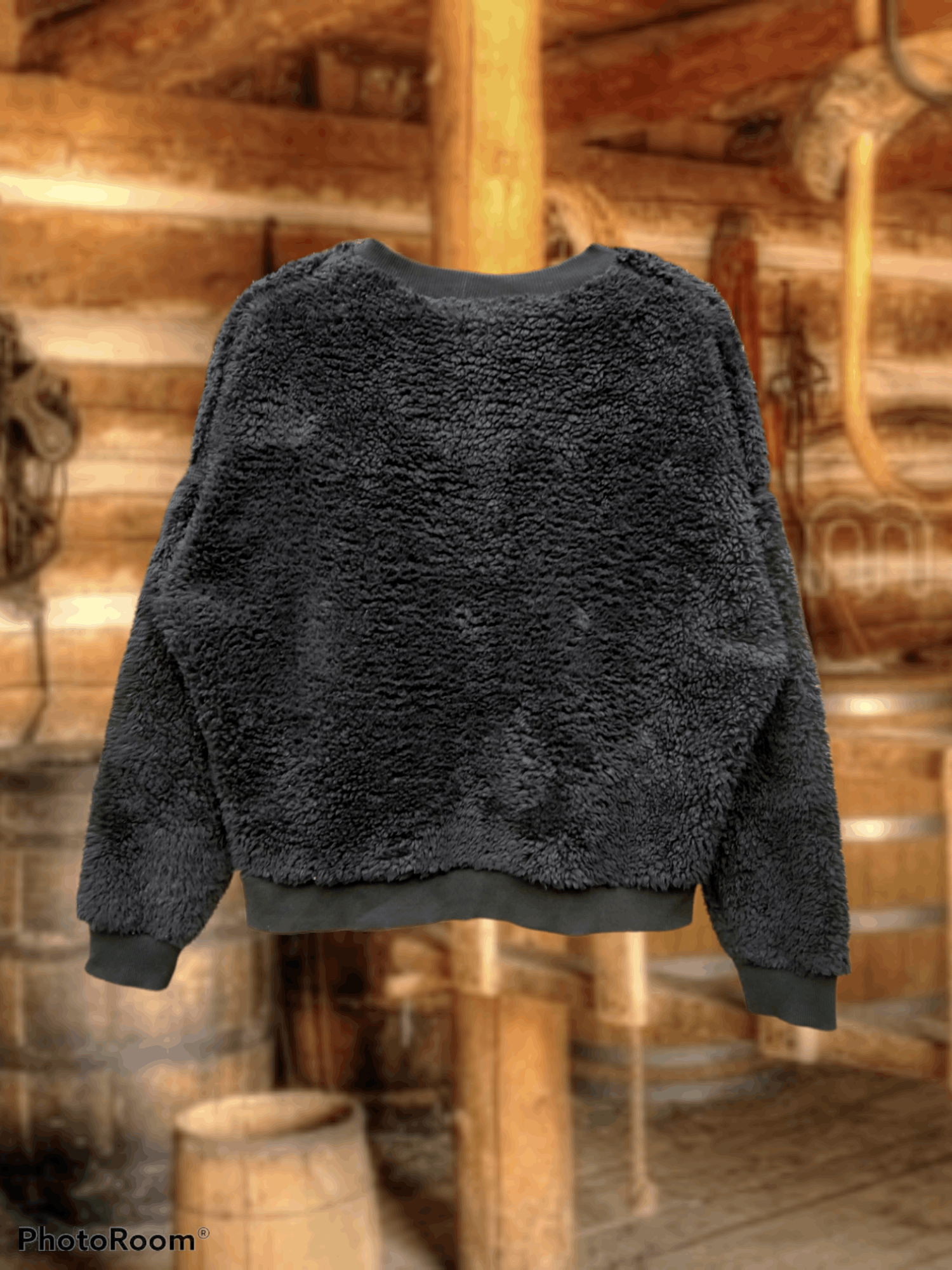 Japanese Brand × Uniqlo UNIQLO FAUX FUR FLEECE CROPPED SWEATSHIRT Size US M / EU 48-50 / 2 - 2 Thumbnail