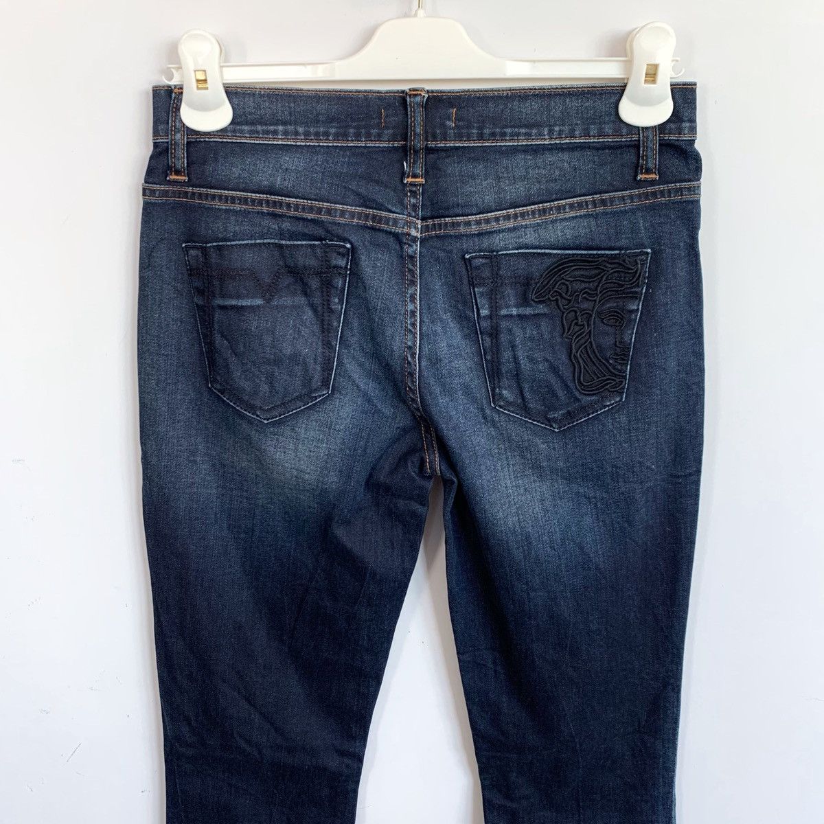 Versace Versace Jeans Trousers Denim Medusa Logo Blue Size 27 41 Size 27" / US 4 / IT 40 - 2 Thumbnail