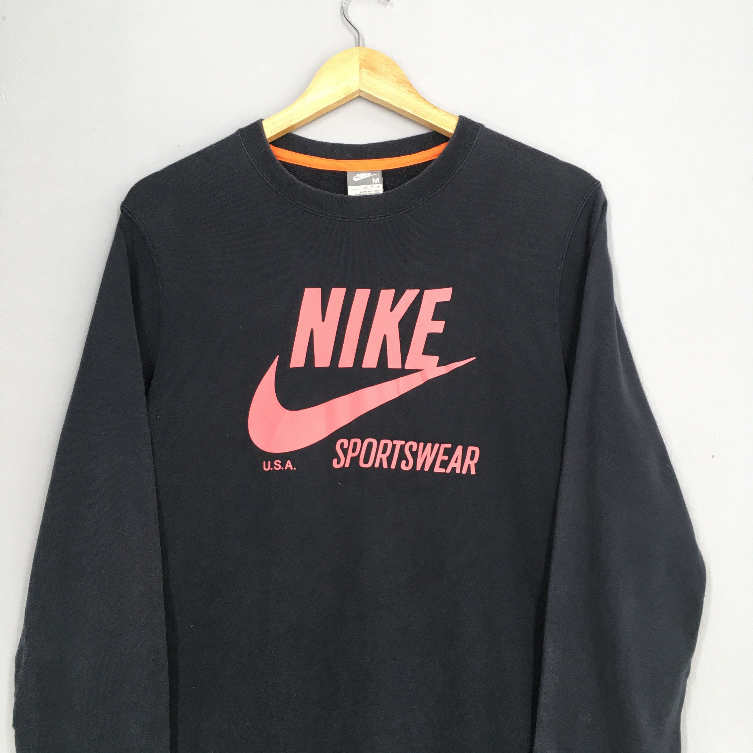 Nike Vintage Y2K Nike Swoosh Blue Sweatshirt Medium Size US M / EU 48-50 / 2 - 2 Thumbnail