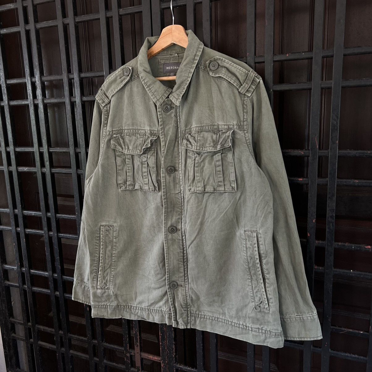 Japanese Brand VINTAGE CHORE JACKET MILITARY COLLECTIONS MERONA Size US L / EU 52-54 / 3 - 2 Thumbnail