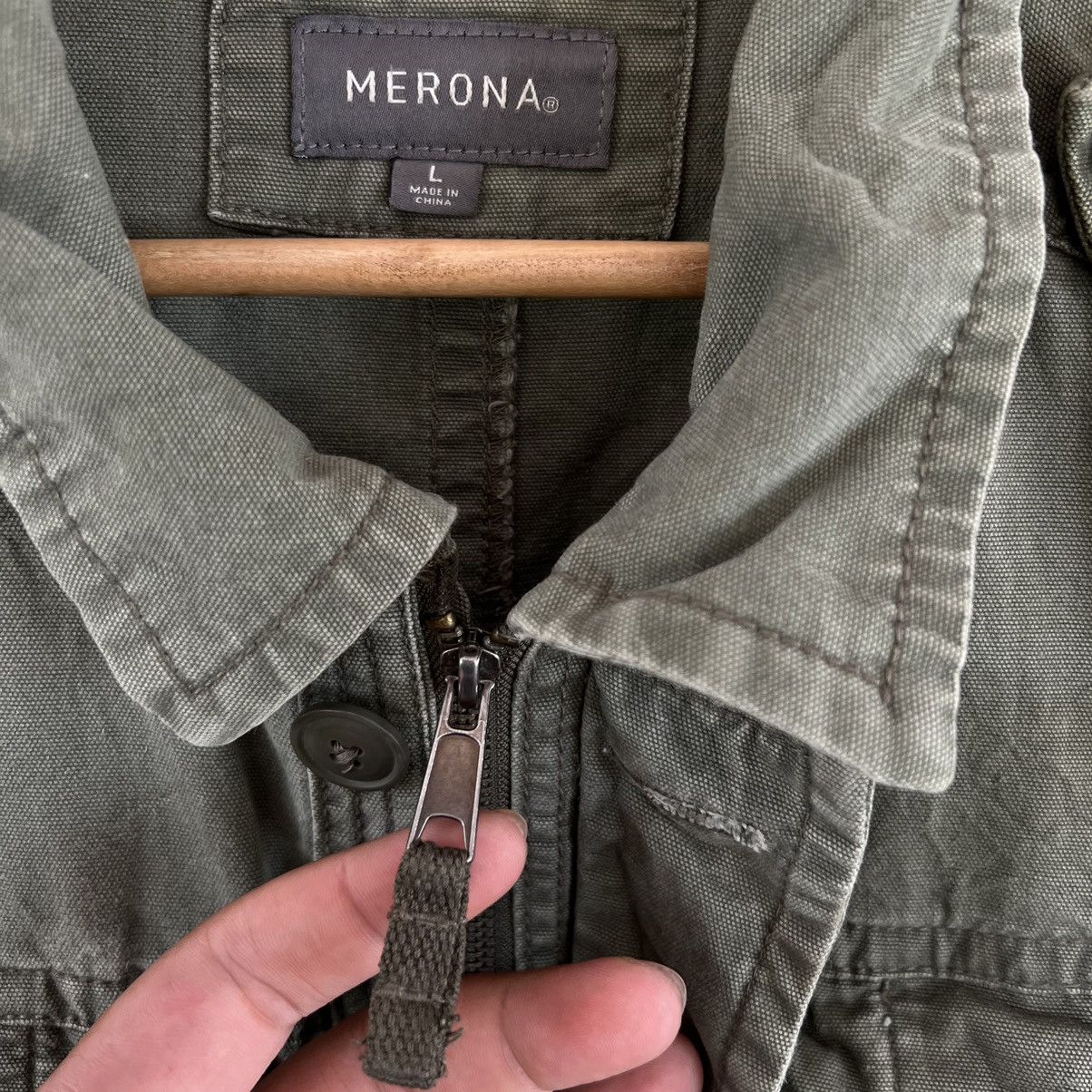 Japanese Brand VINTAGE CHORE JACKET MILITARY COLLECTIONS MERONA Size US L / EU 52-54 / 3 - 9 Thumbnail