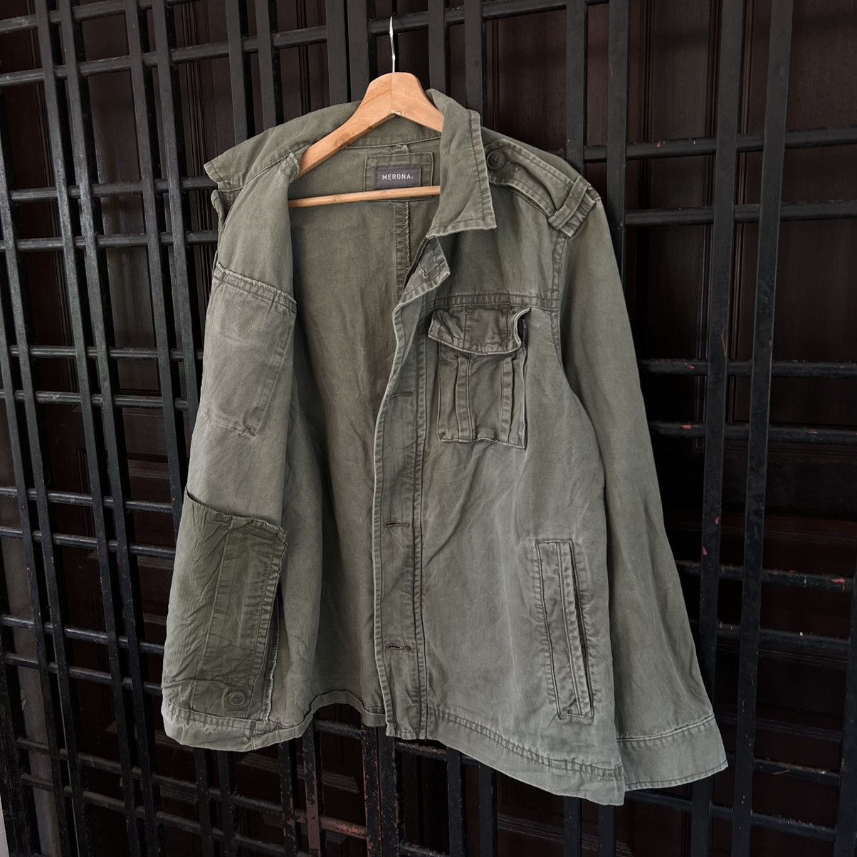 Japanese Brand VINTAGE CHORE JACKET MILITARY COLLECTIONS MERONA Size US L / EU 52-54 / 3 - 11 Thumbnail