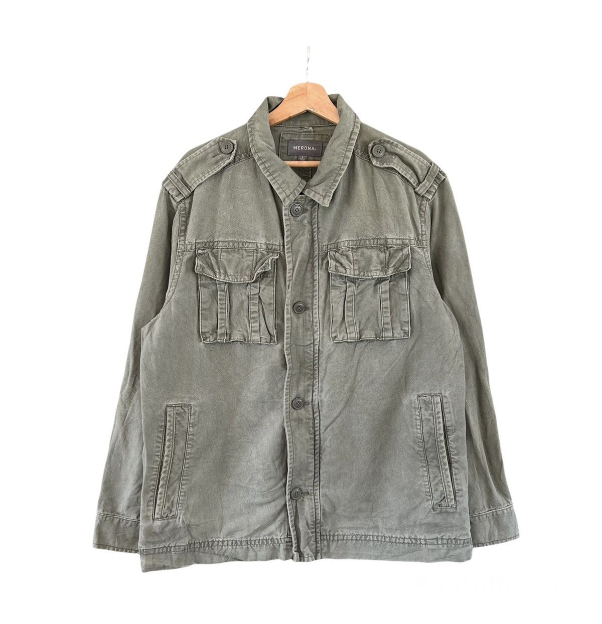 Japanese Brand VINTAGE CHORE JACKET MILITARY COLLECTIONS MERONA Size US L / EU 52-54 / 3 - 1 Thumbnail