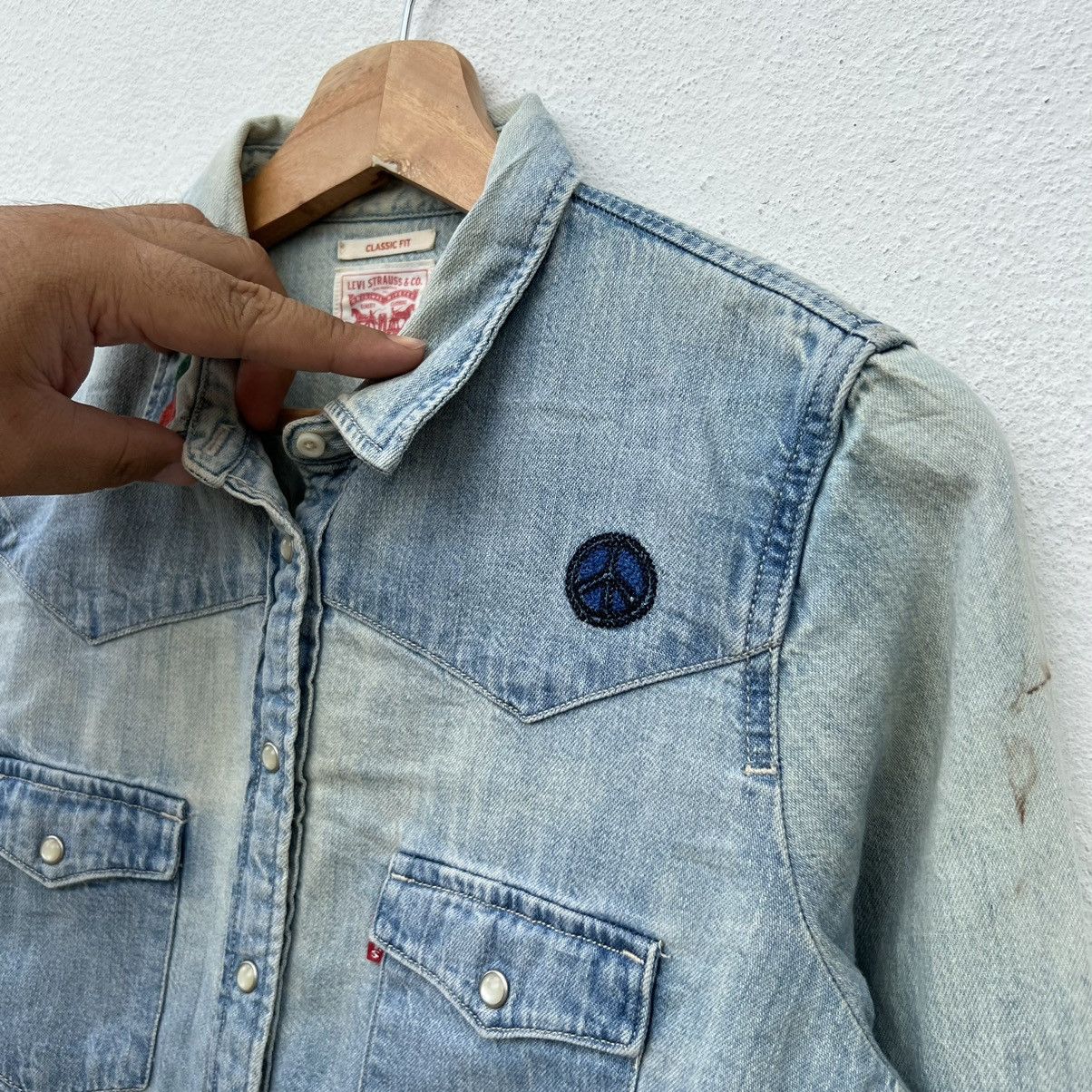 Levi's DENIM BUTTON JACKET LEVI’S PUNK STYLE FULL PRINT Size US S / EU 44-46 / 1 - 8 Thumbnail