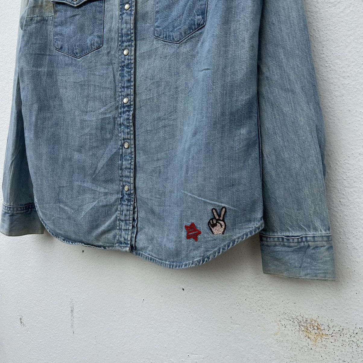Levi's DENIM BUTTON JACKET LEVI’S PUNK STYLE FULL PRINT Size US S / EU 44-46 / 1 - 4 Thumbnail