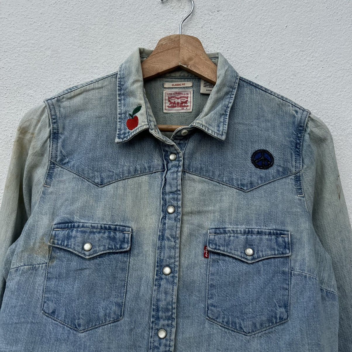 Levi's DENIM BUTTON JACKET LEVI’S PUNK STYLE FULL PRINT Size US S / EU 44-46 / 1 - 6 Thumbnail