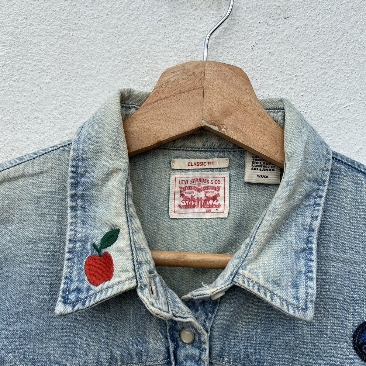 Levi's DENIM BUTTON JACKET LEVI’S PUNK STYLE FULL PRINT Size US S / EU 44-46 / 1 - 10 Thumbnail