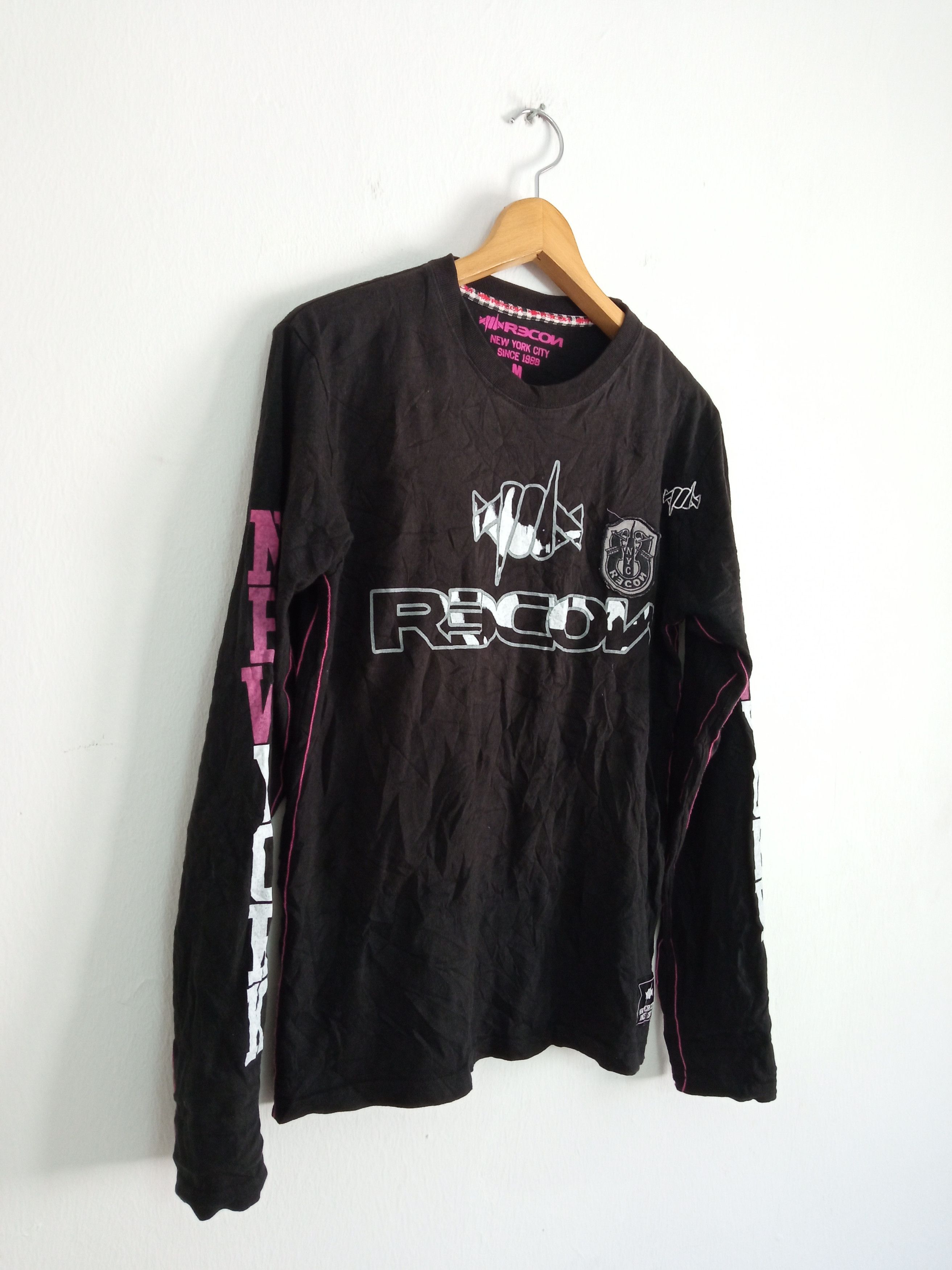 Japanese Brand × Recon × Vintage 🔥🔥Vintage 90's RECON New York City LS T-Shirt Size US M / EU 48-50 / 2 - 3 Thumbnail