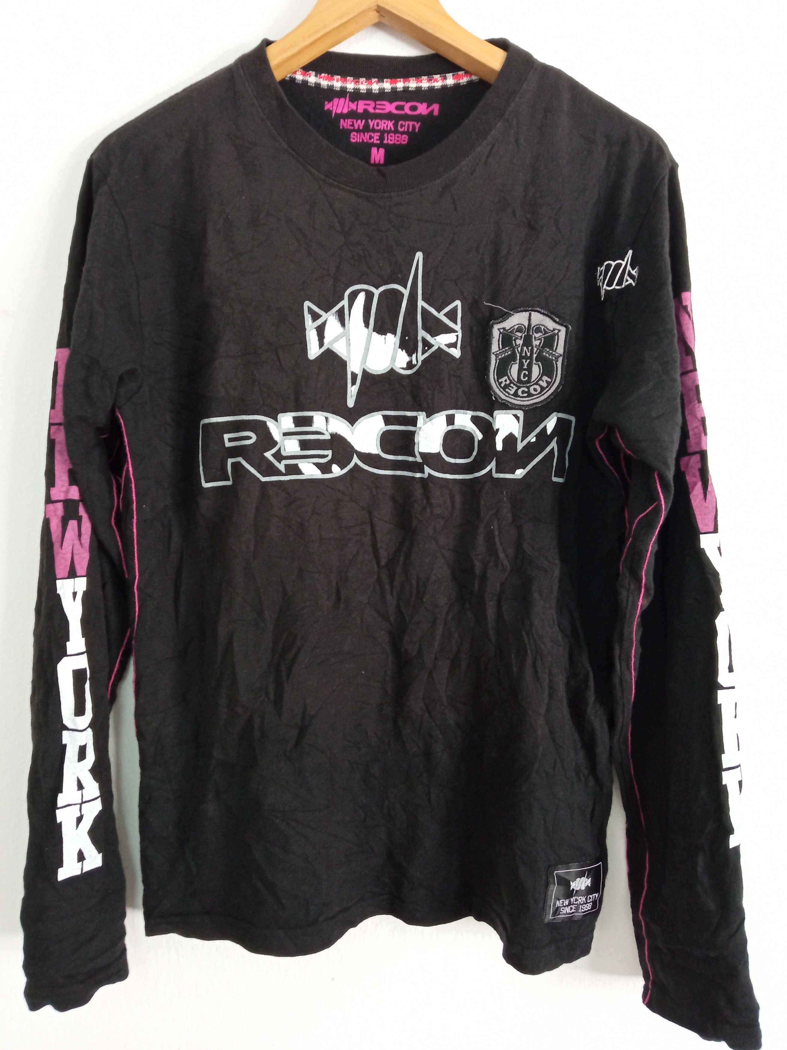 Japanese Brand × Recon × Vintage 🔥🔥Vintage 90's RECON New York City LS T-Shirt Size US M / EU 48-50 / 2 - 5 Thumbnail