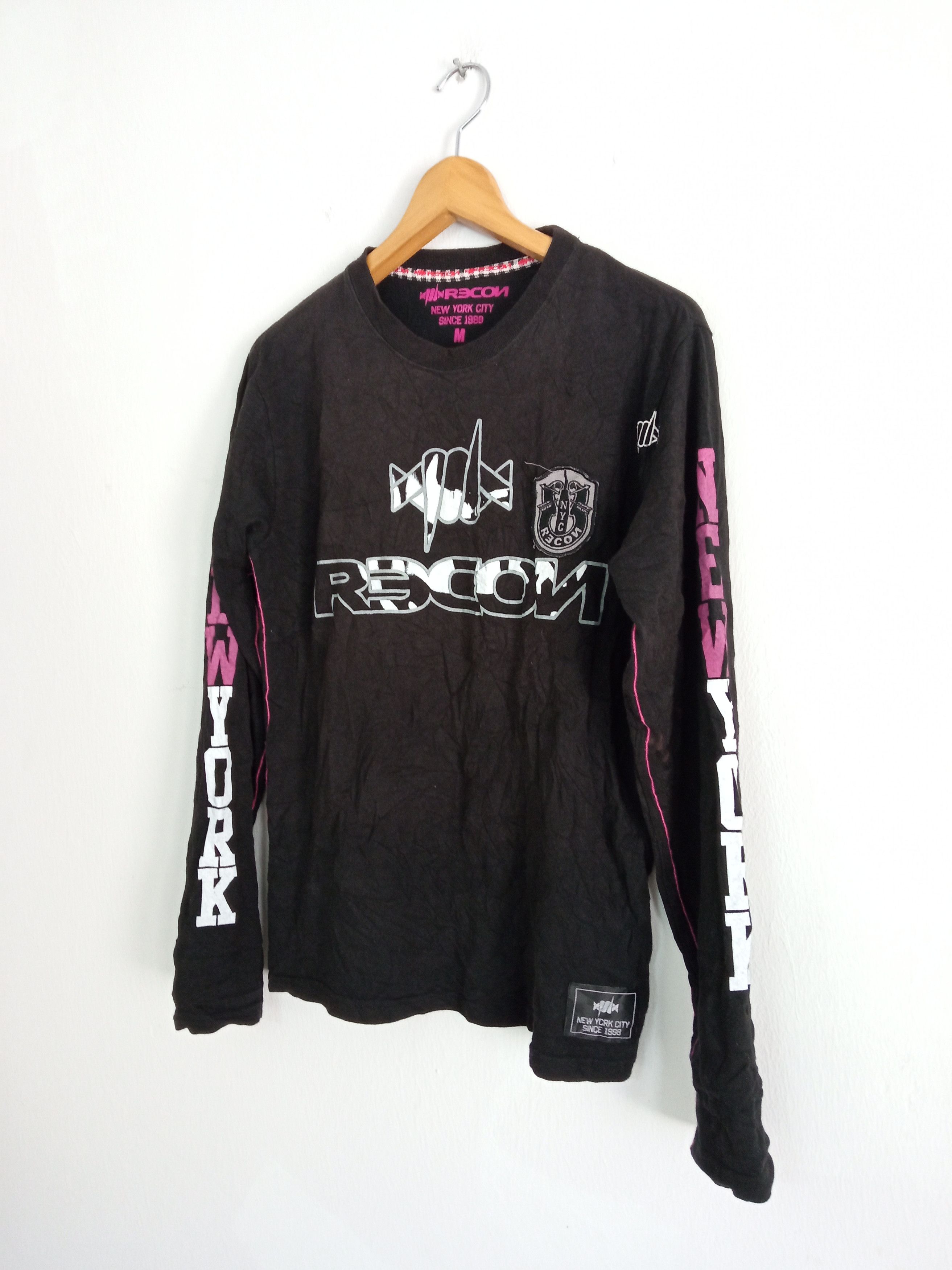 Japanese Brand × Recon × Vintage 🔥🔥Vintage 90's RECON New York City LS T-Shirt Size US M / EU 48-50 / 2 - 2 Thumbnail