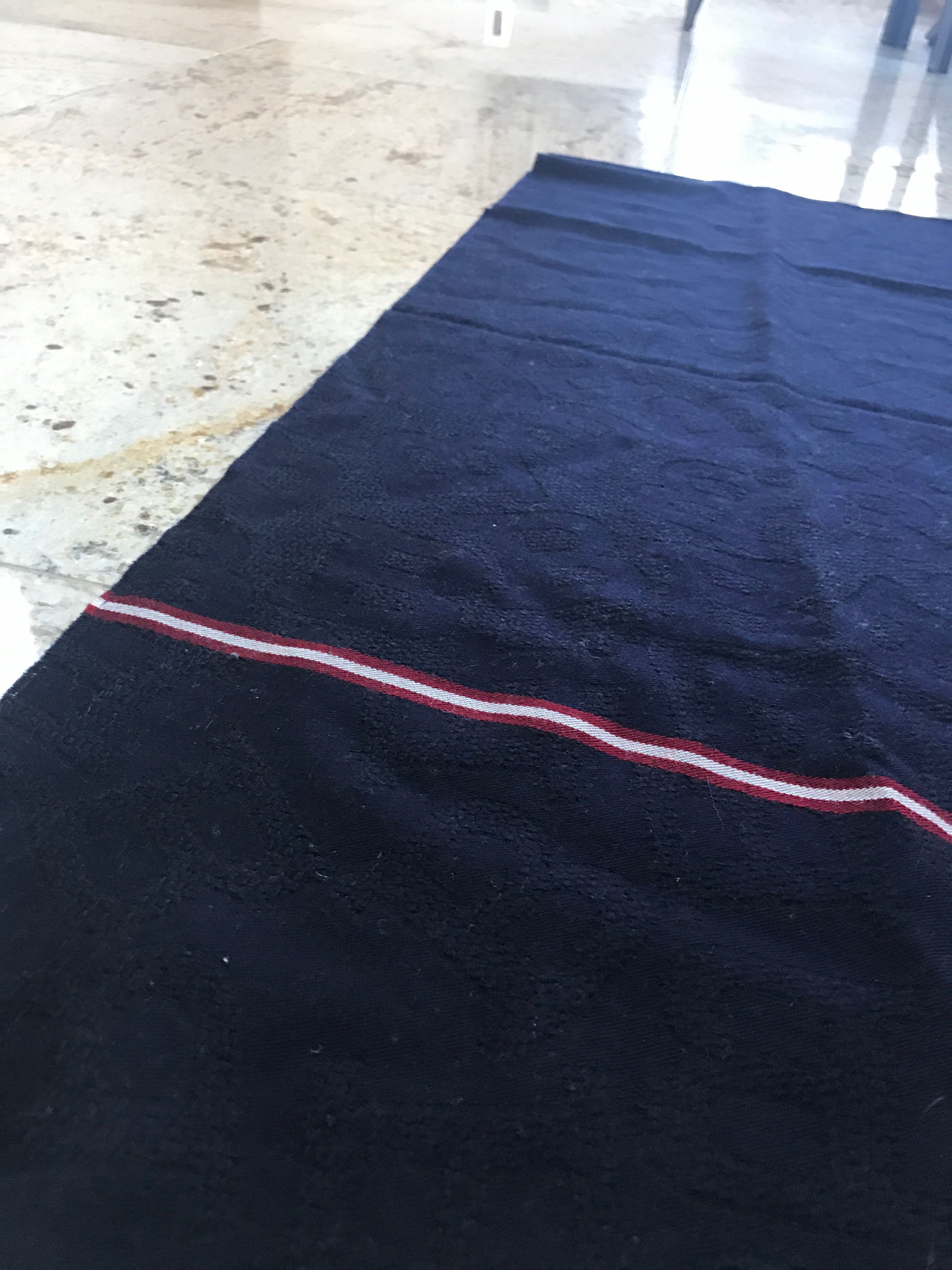 Bally Perforated B Red White Stripe Scarf Size ONE SIZE - 6 Thumbnail