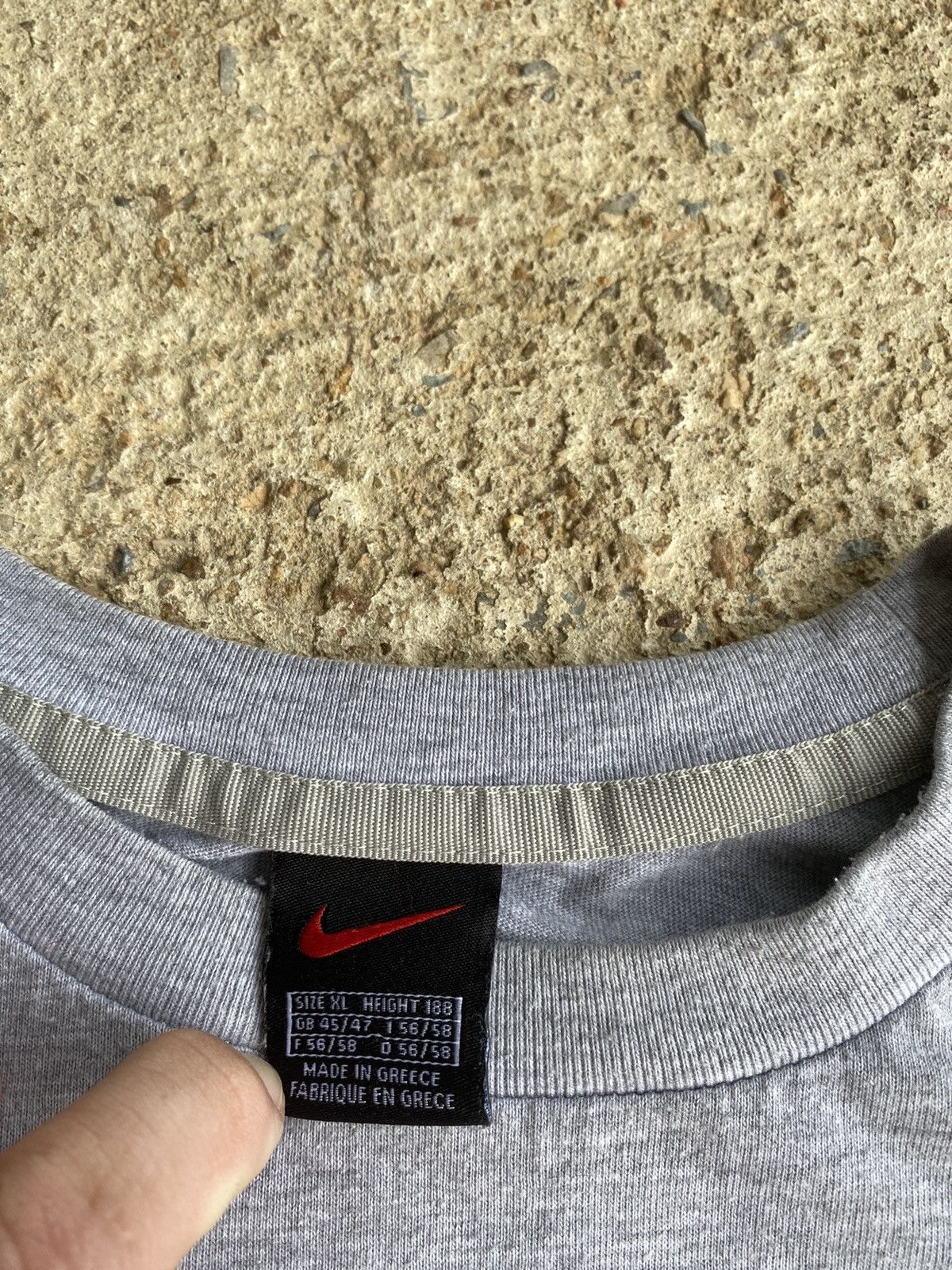 Nike × Vintage Vintage Y2K Nike Embroidered Small Swoosh Shirt Size US XL / EU 56 / 4 - 4 Thumbnail