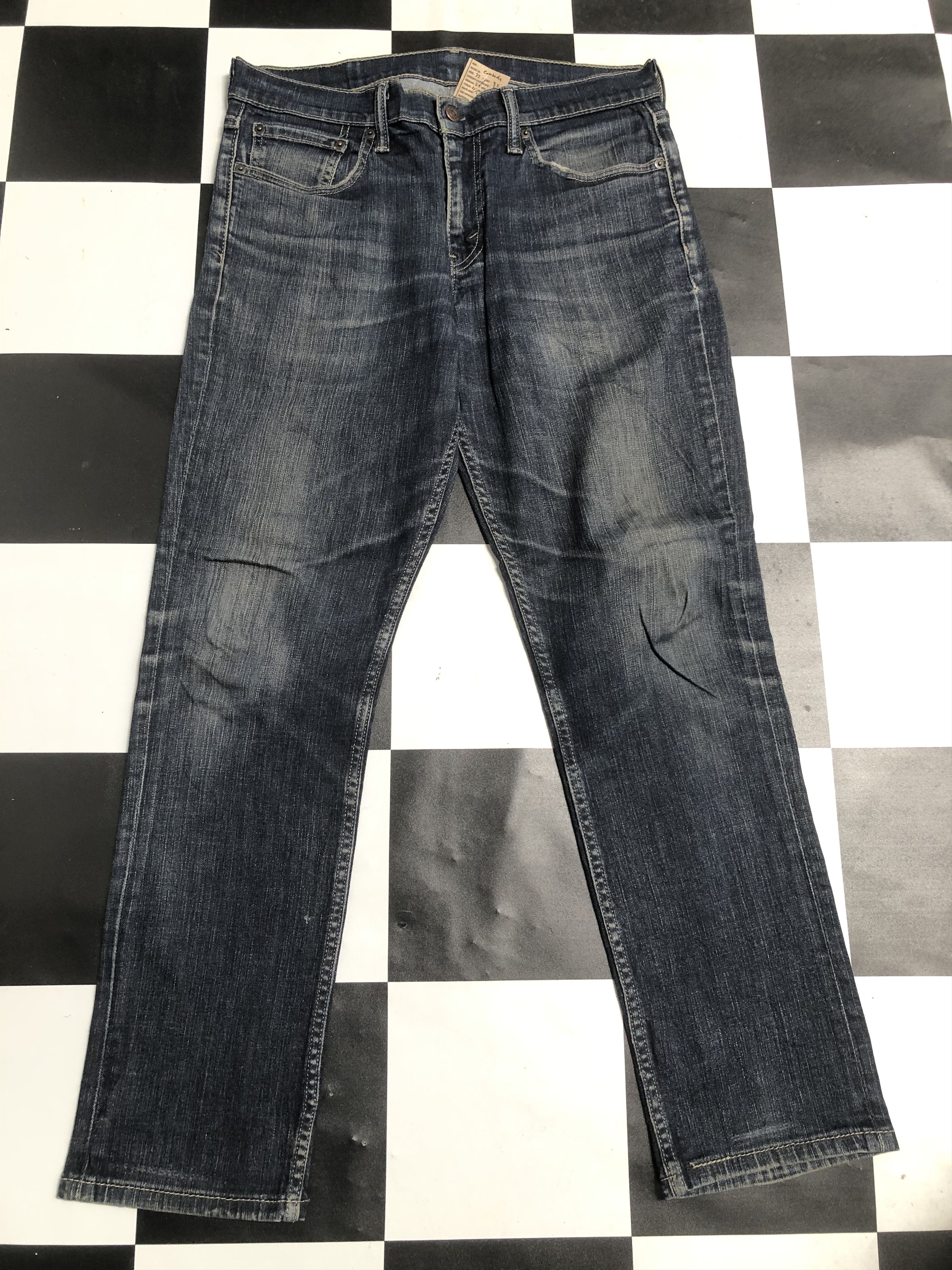 Image of Distressed Denim x Levis Vintage Levis 511 Denim Slim Jean L566 in Blue, Men's (Size 33)