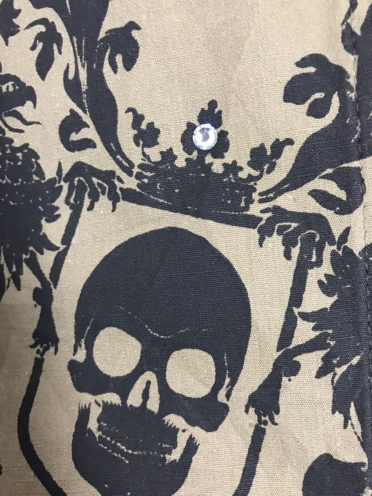 Japanese Brand × PPFM Japanese PPFM Skull Design Blazer Coat Jacket Size 38L - 9 Thumbnail