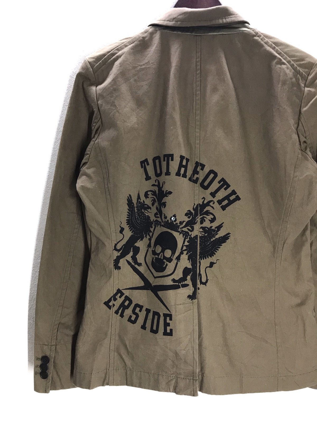 Japanese Brand × PPFM Japanese PPFM Skull Design Blazer Coat Jacket Size 38L - 7 Thumbnail
