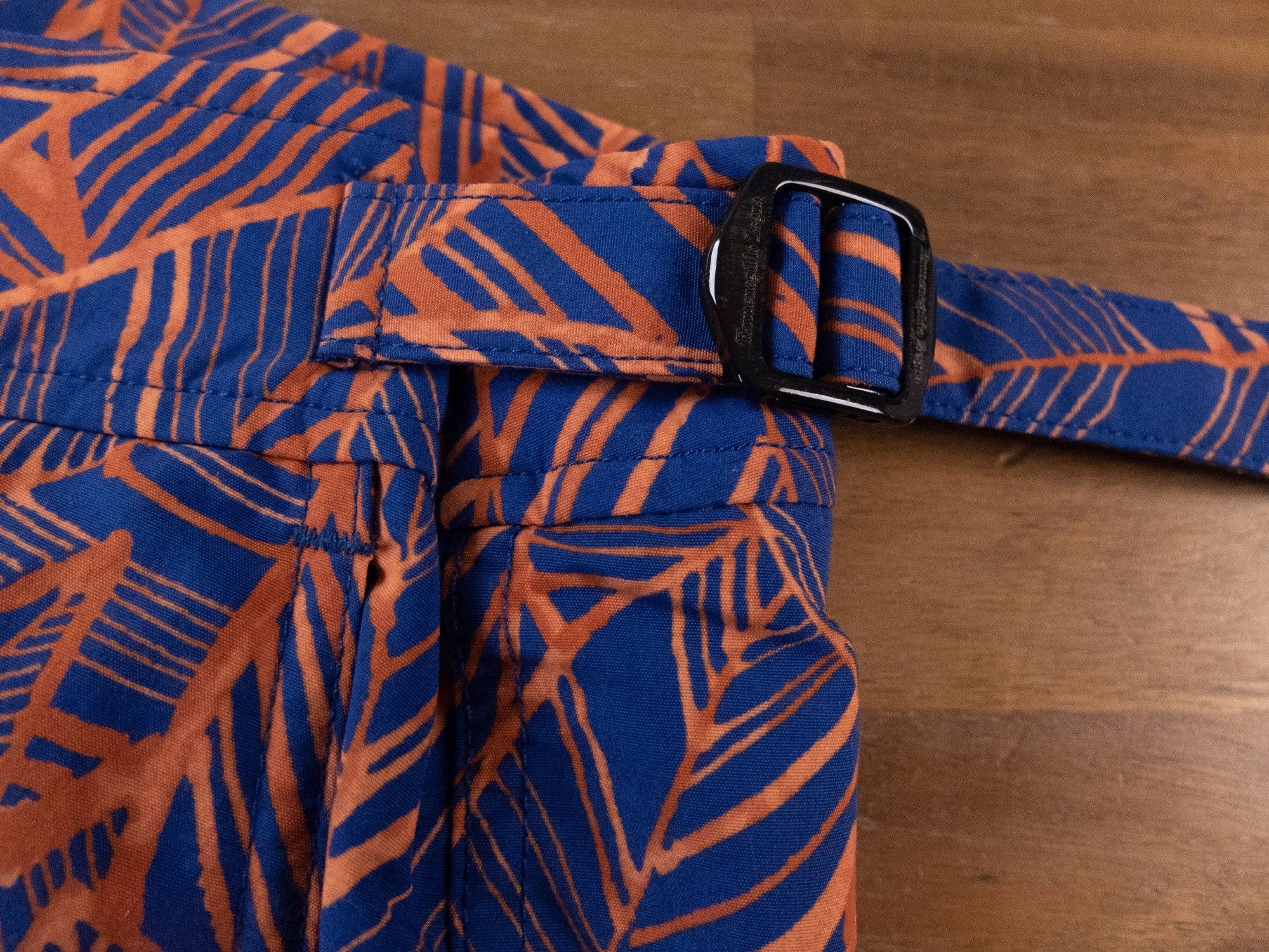 Ermenegildo Zegna ERMENEGILDO ZEGNA leaf motif blue swim shorts XXL - NWT Size US 38 / EU 54 - 3 Thumbnail