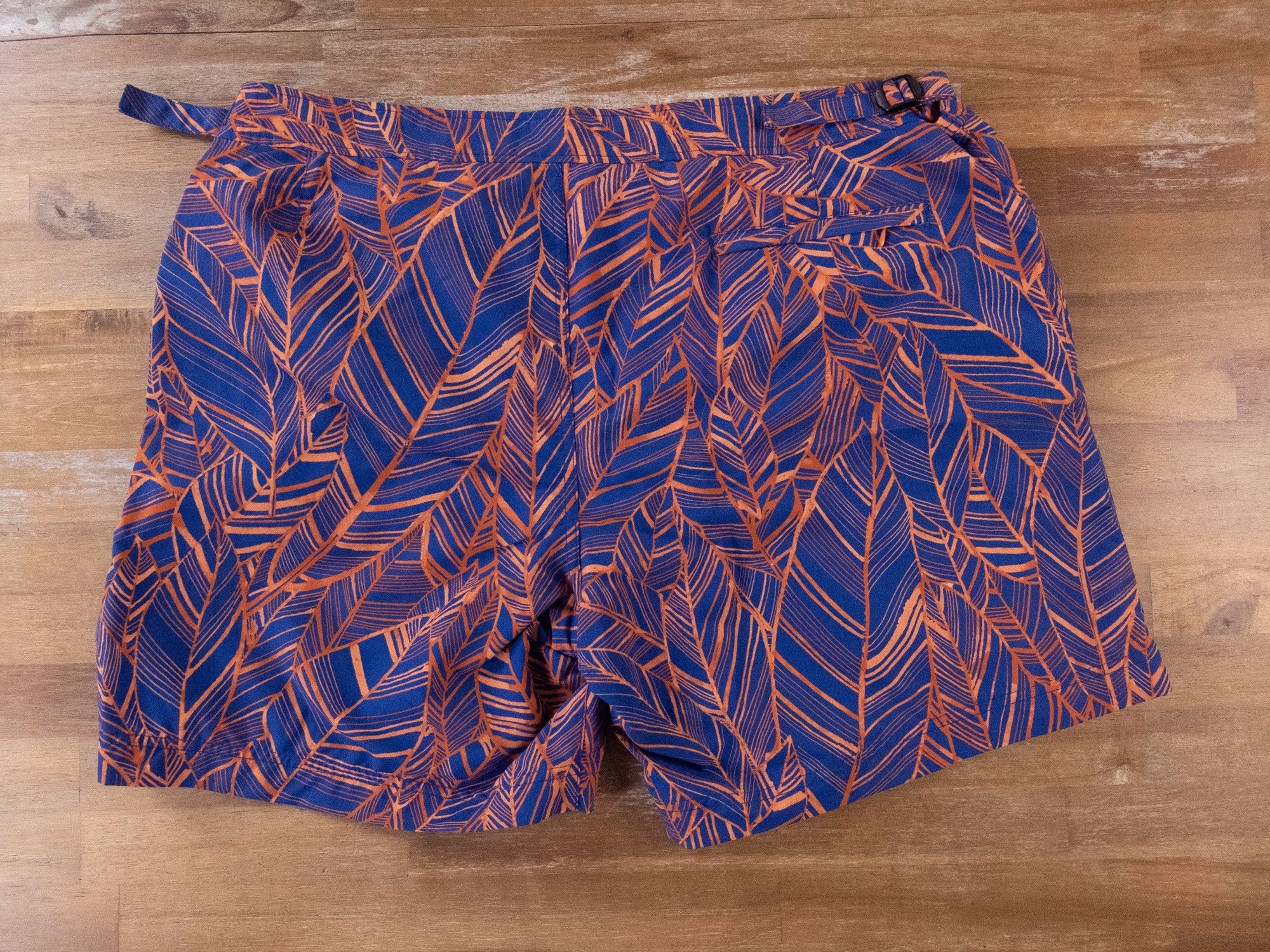 Ermenegildo Zegna ERMENEGILDO ZEGNA leaf motif blue swim shorts XXL - NWT Size US 38 / EU 54 - 7 Thumbnail