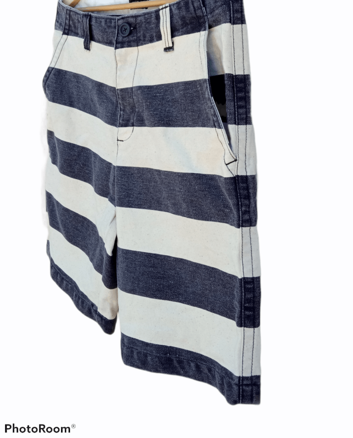 Japanese Brand × Vintage 🔥🔥Shimokitazawa Ringo Border Striped Prisoner Pants Size US 33 - 8 Thumbnail