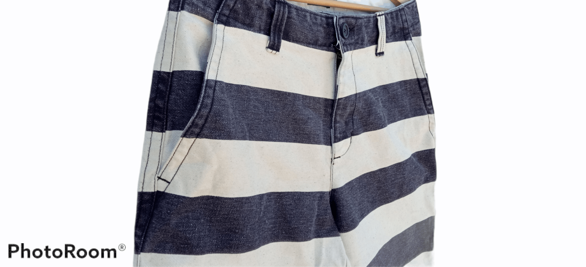 Japanese Brand × Vintage 🔥🔥Shimokitazawa Ringo Border Striped Prisoner Pants Size US 33 - 10 Thumbnail