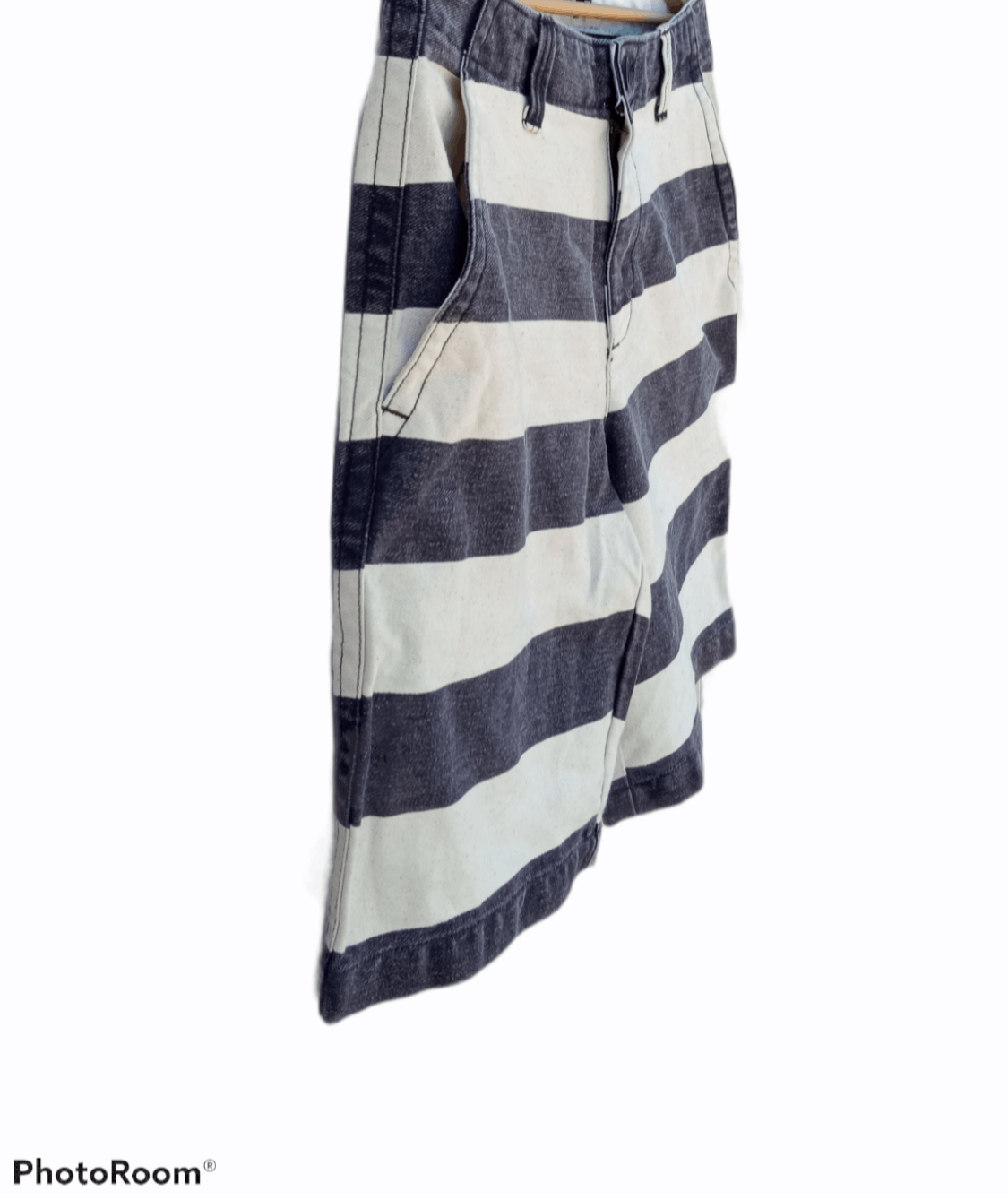 Japanese Brand × Vintage 🔥🔥Shimokitazawa Ringo Border Striped Prisoner Pants Size US 33 - 9 Thumbnail
