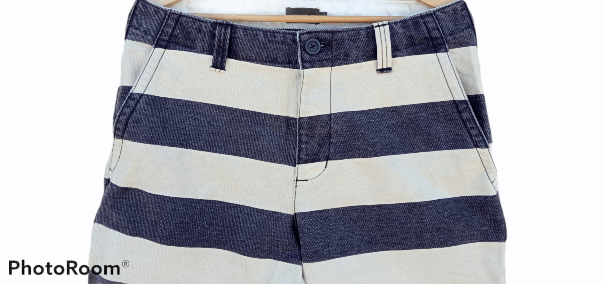 Japanese Brand × Vintage 🔥🔥Shimokitazawa Ringo Border Striped Prisoner Pants Size US 33 - 6 Thumbnail