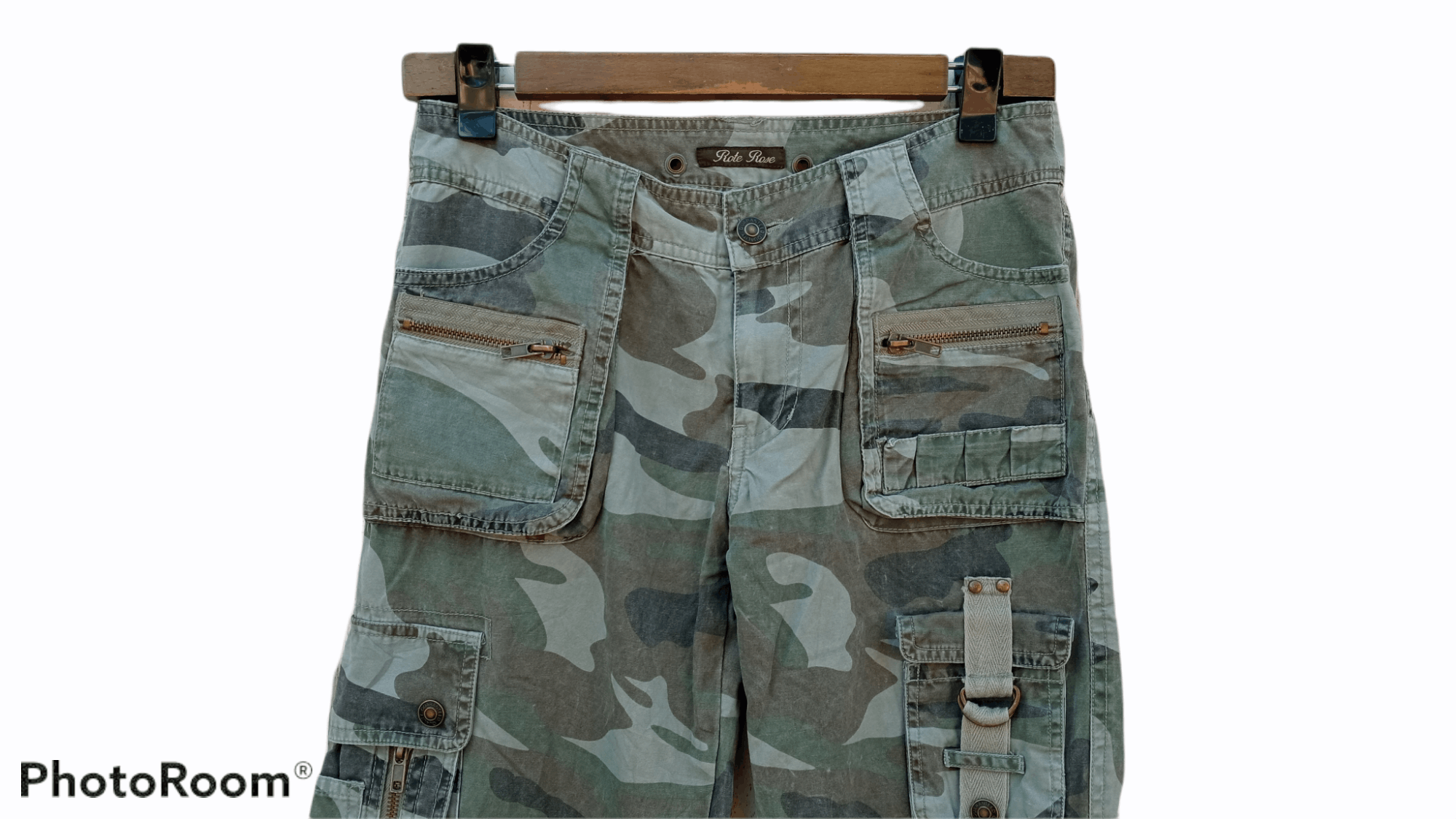 Japanese Brand 🔥🔥Rote Rose Military Camouflage Multipocket Cargo Pants Size US 28 / EU 44 - 6 Thumbnail