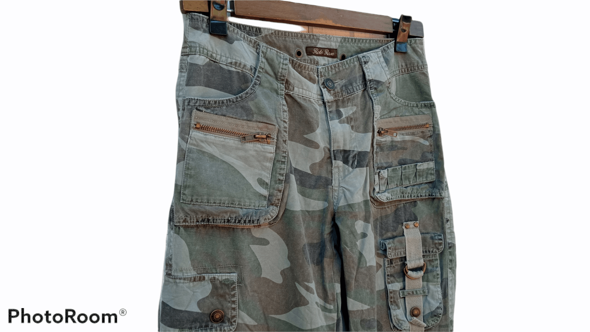 Japanese Brand 🔥🔥Rote Rose Military Camouflage Multipocket Cargo Pants Size US 28 / EU 44 - 12 Thumbnail