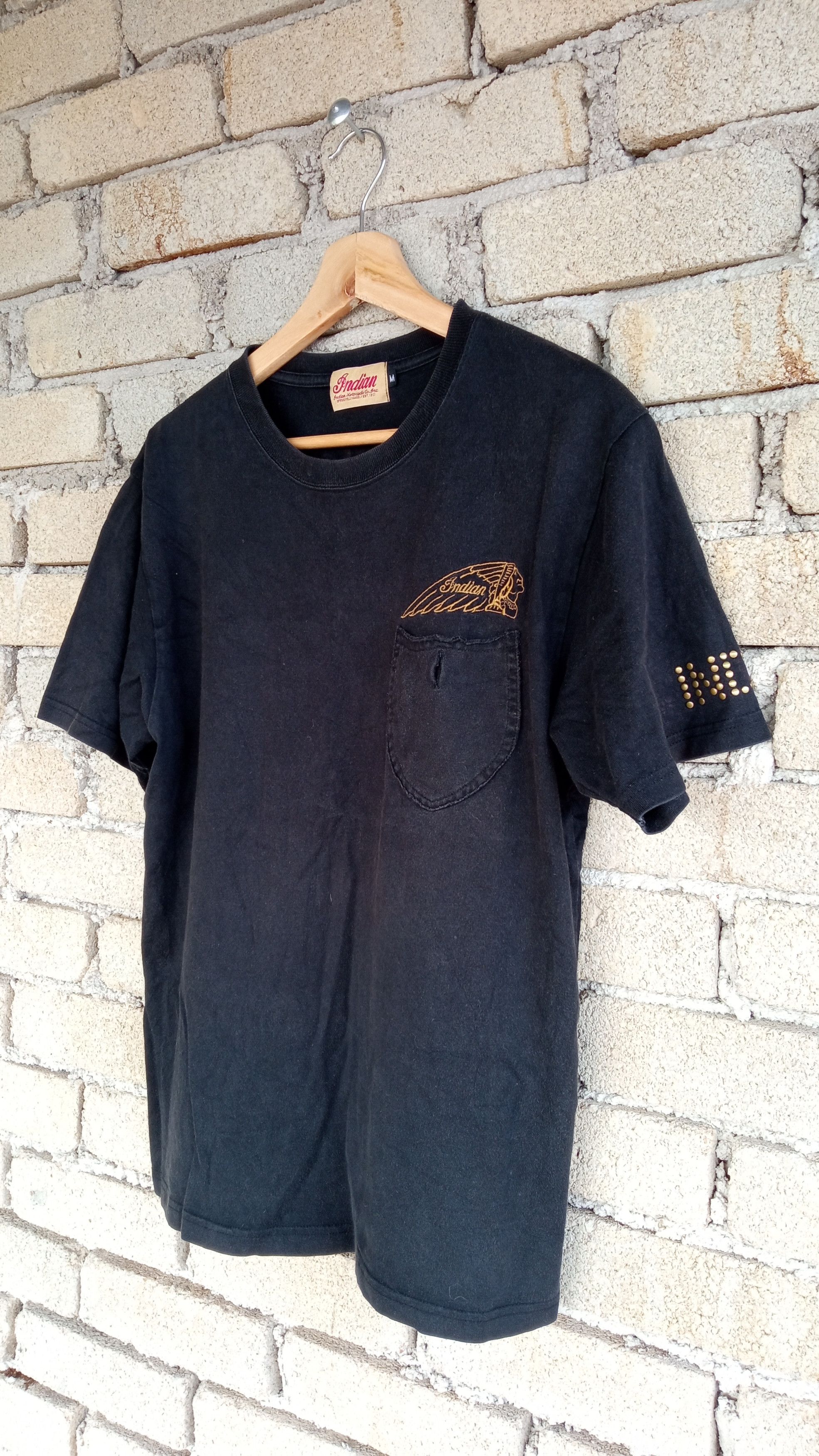 Indian Motorcycle × Japanese Brand × Vintage 🔥🔥Indian Motorcycle Native American Spirit T-Shirt Size US M / EU 48-50 / 2 - 3 Thumbnail