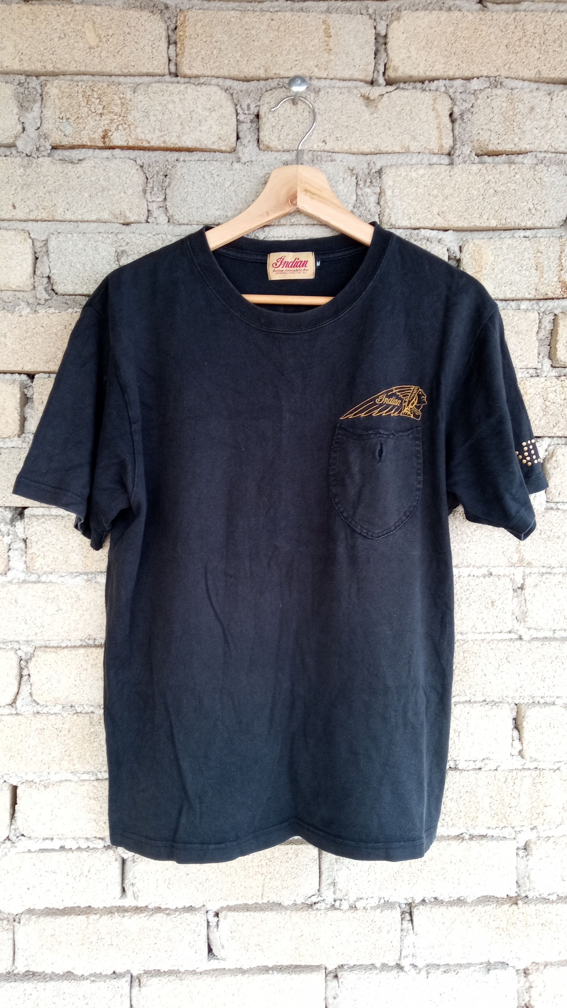 Indian Motorcycle × Japanese Brand × Vintage 🔥🔥Indian Motorcycle Native American Spirit T-Shirt Size US M / EU 48-50 / 2 - 4 Thumbnail