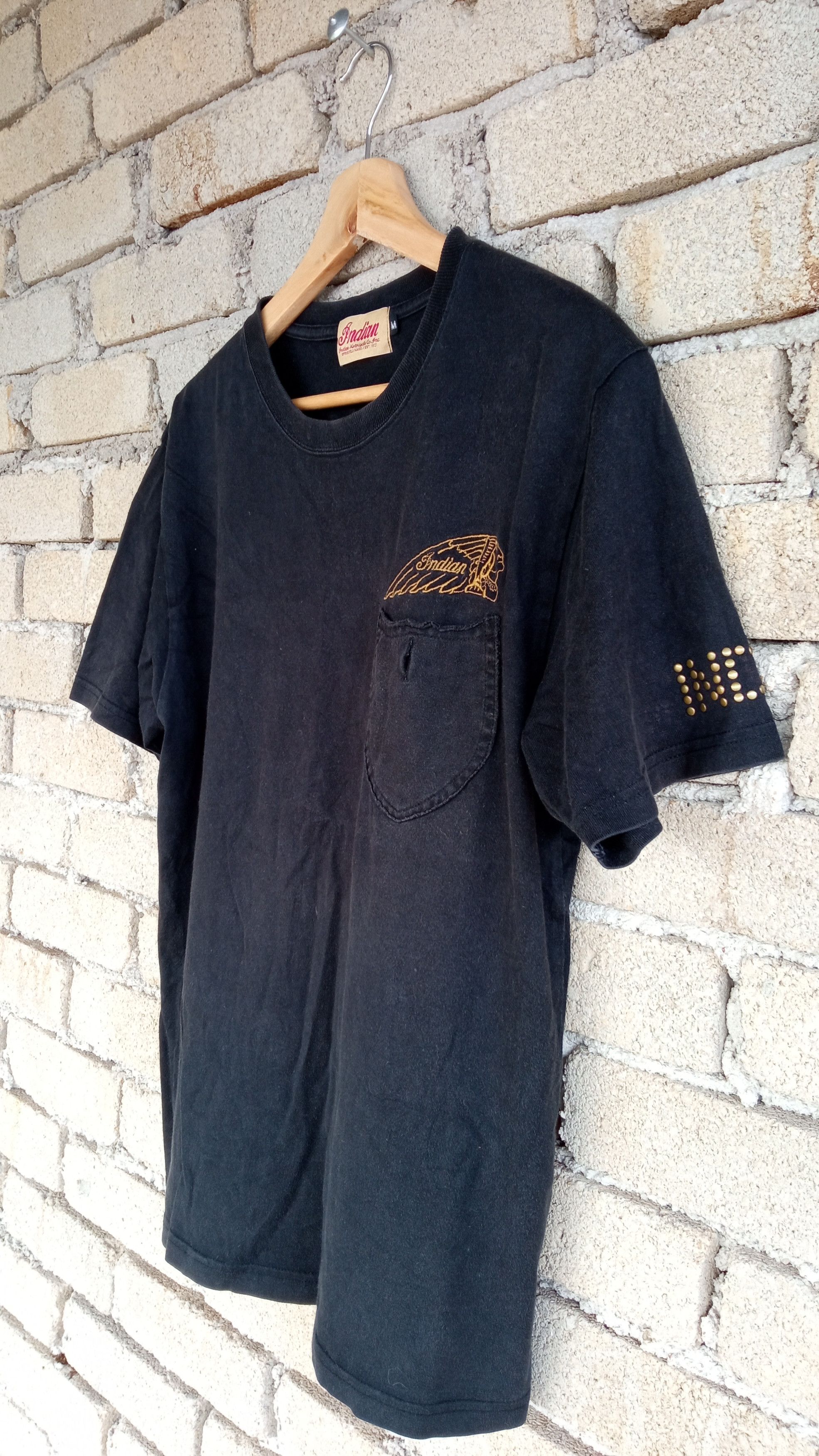 Indian Motorcycle × Japanese Brand × Vintage 🔥🔥Indian Motorcycle Native American Spirit T-Shirt Size US M / EU 48-50 / 2 - 8 Thumbnail