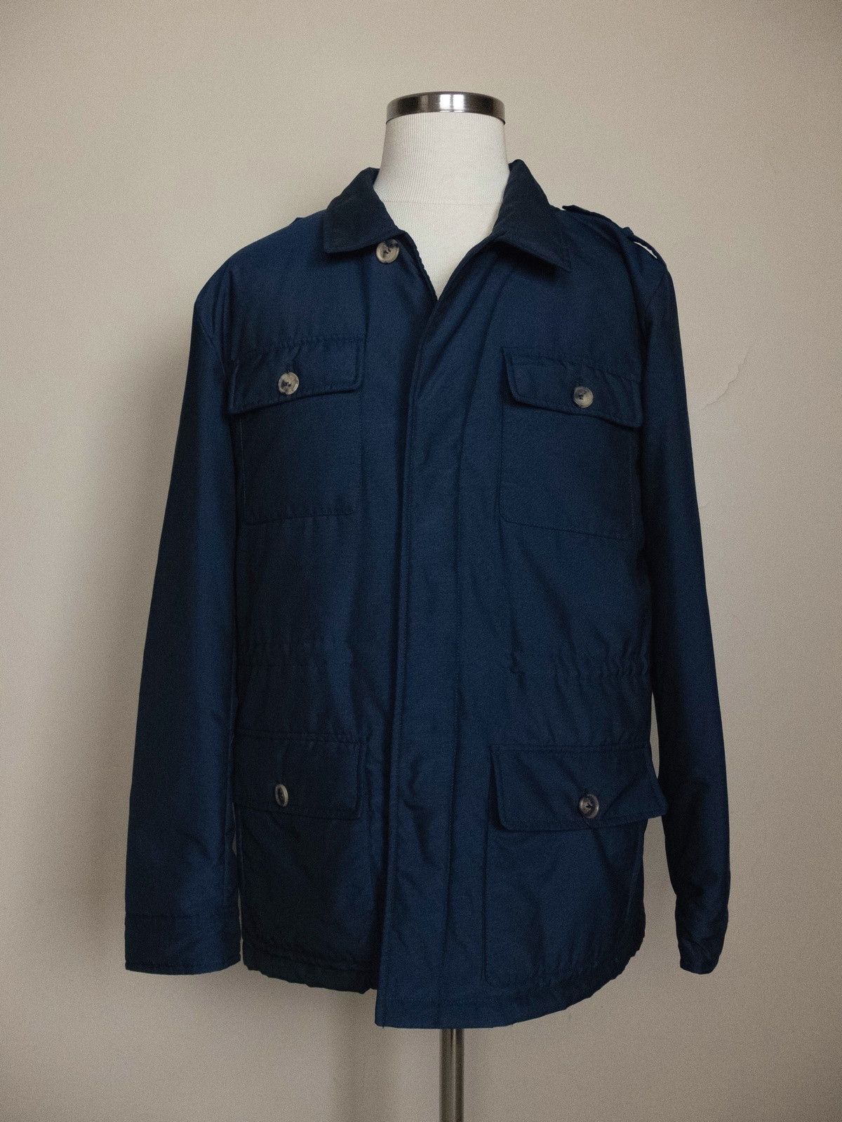 Isaia ISAIA navy blue padded car jacket coat XXL / 54 IT Size US XXL / EU 58 / 5 - 1 Thumbnail