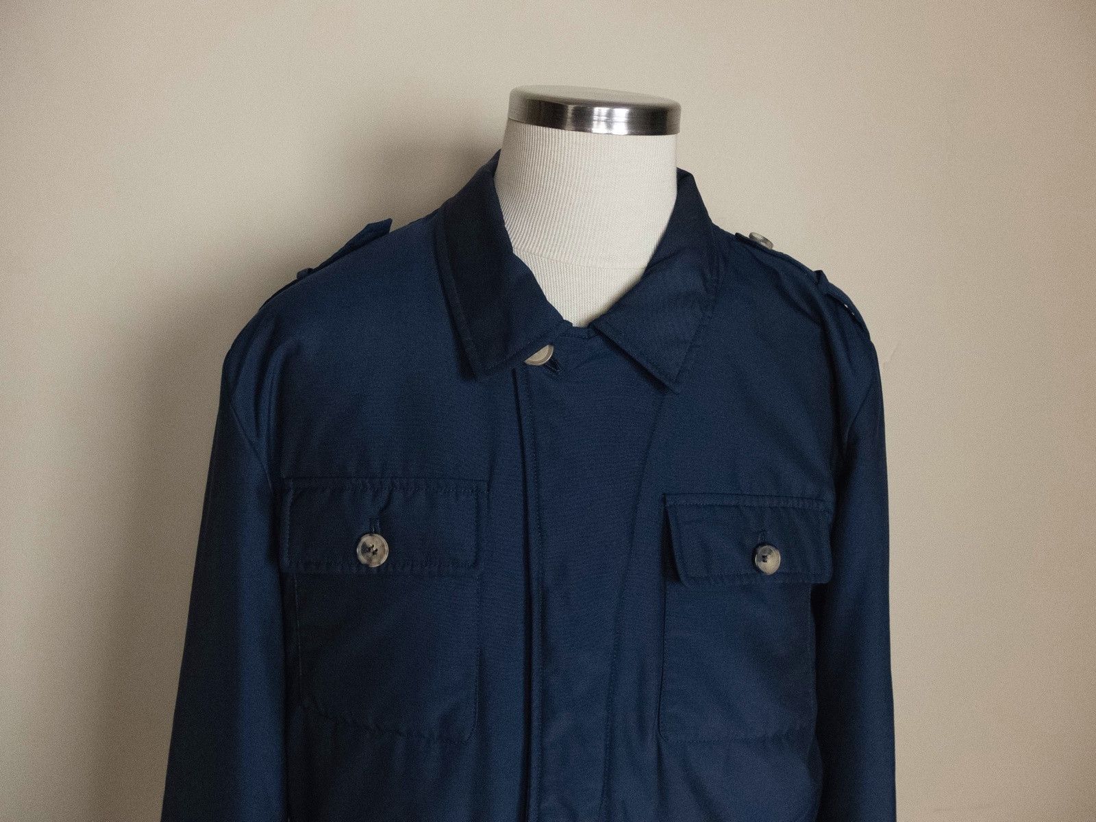 Isaia ISAIA navy blue padded car jacket coat XXL / 54 IT Size US XXL / EU 58 / 5 - 2 Thumbnail