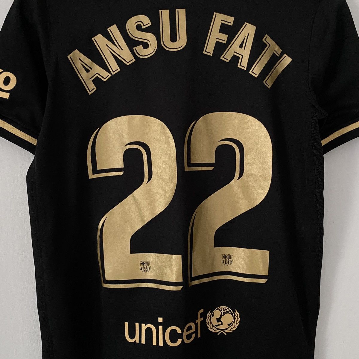 Nike 2020 2021 Barcelona Ansu Fati Nike Away Kit Soccer Jersey Size US XS / EU 42 / 0 - 8 Thumbnail