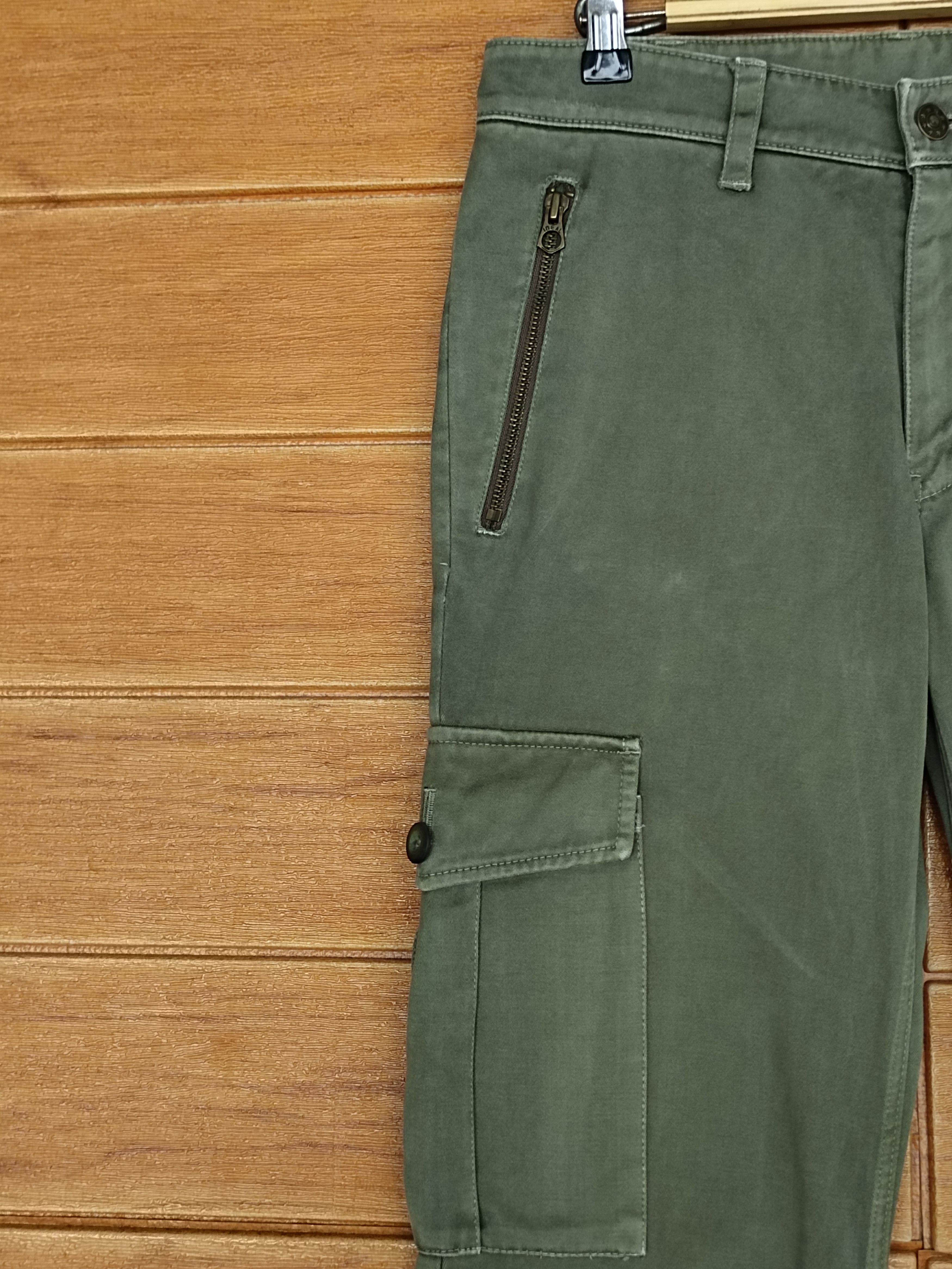 Lounge Lizard Japanese Brand Lounge Lizard Waxed Cotton Cargo Pants Size US 32 / EU 48 - 4 Thumbnail