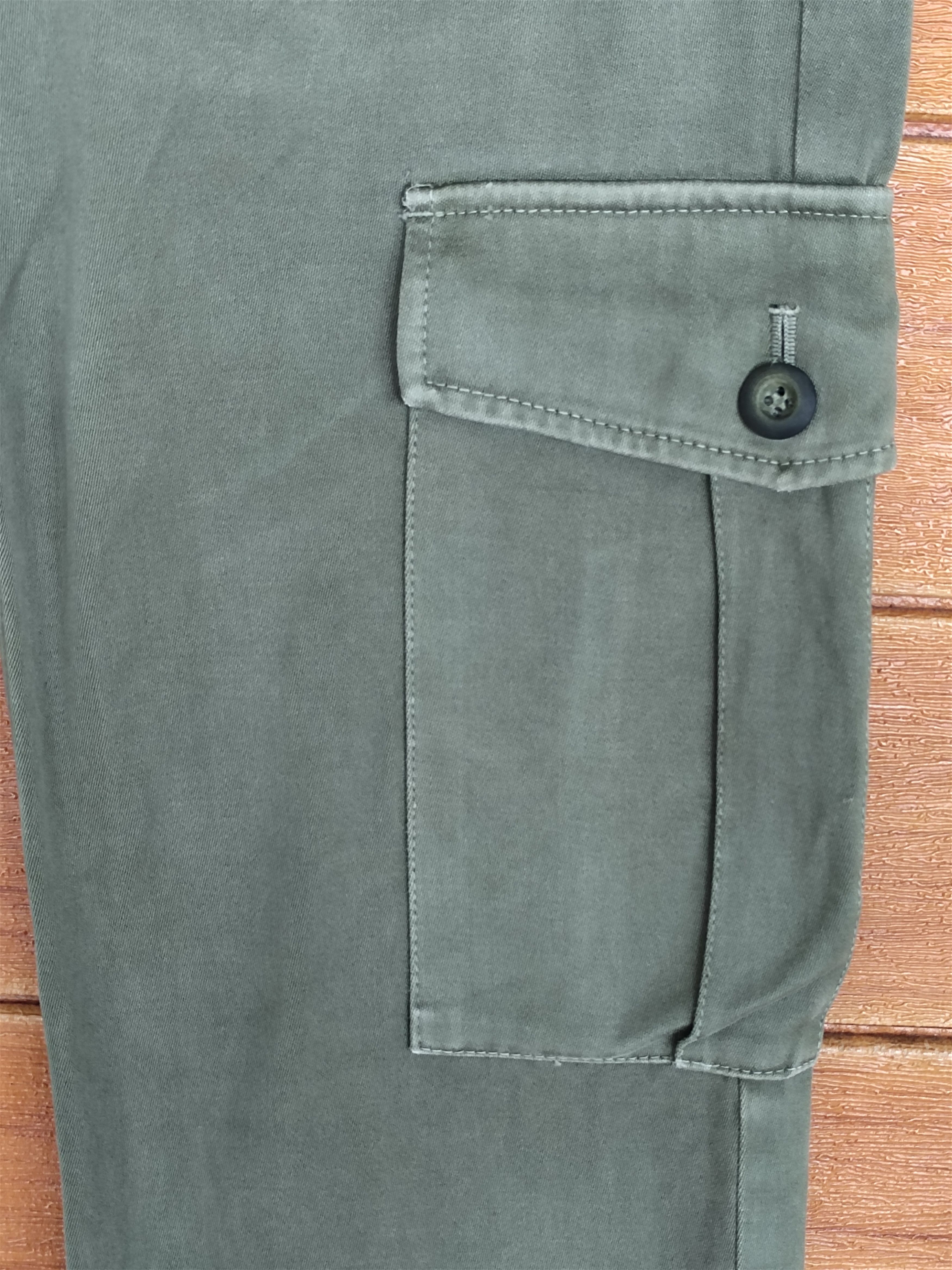 Lounge Lizard Japanese Brand Lounge Lizard Waxed Cotton Cargo Pants Size US 32 / EU 48 - 5 Thumbnail