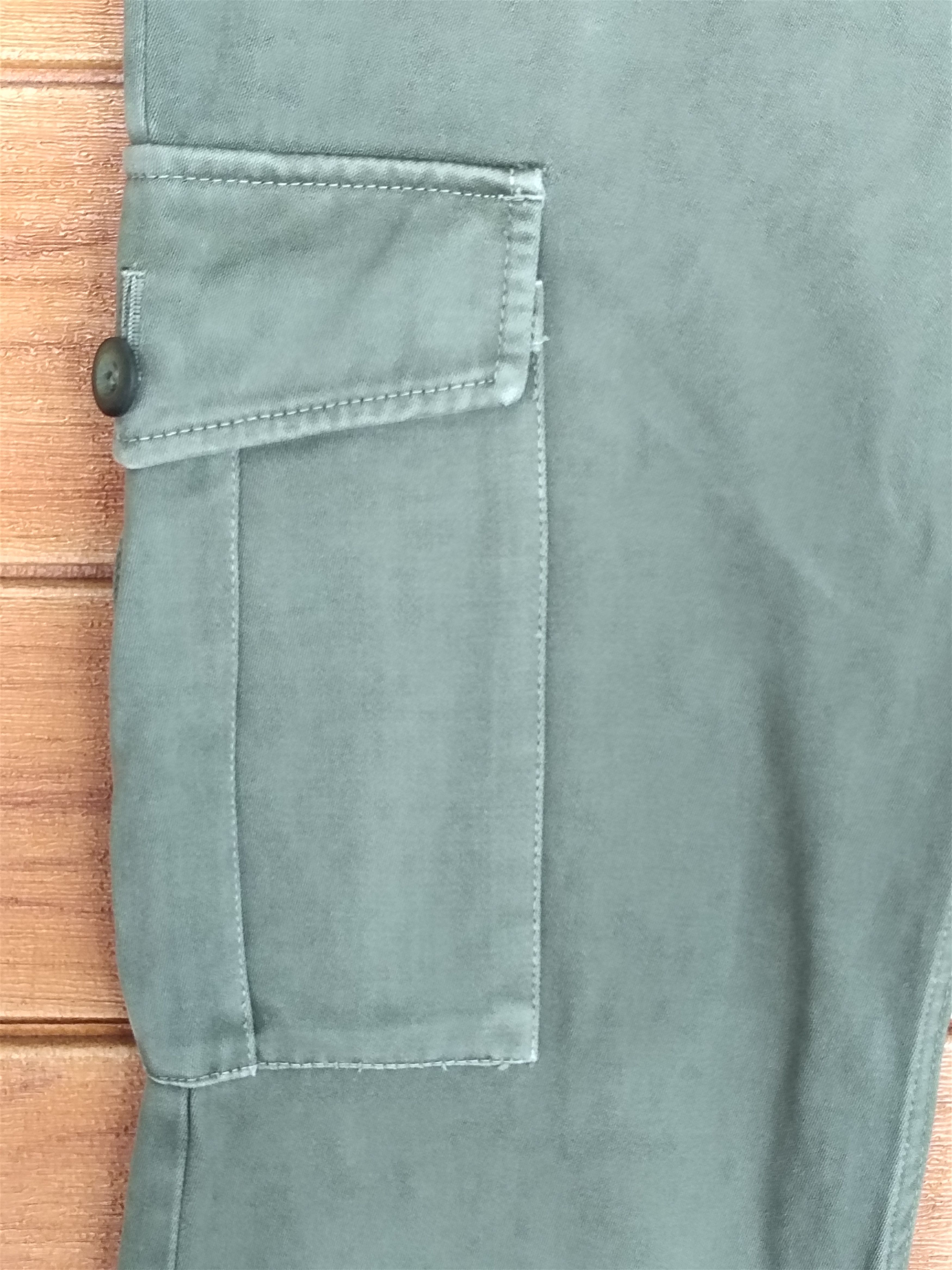 Lounge Lizard Japanese Brand Lounge Lizard Waxed Cotton Cargo Pants Size US 32 / EU 48 - 6 Thumbnail
