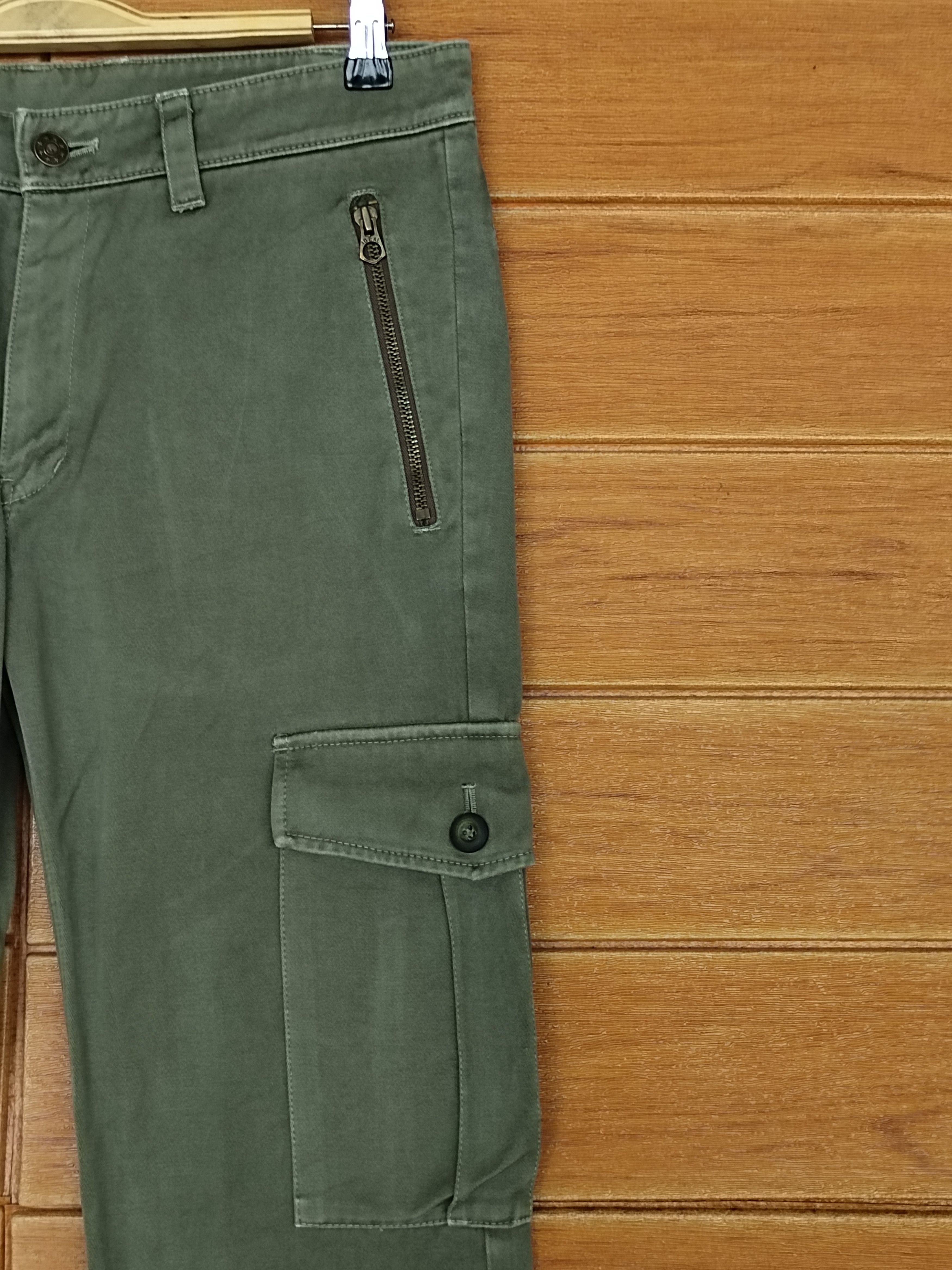 Lounge Lizard Japanese Brand Lounge Lizard Waxed Cotton Cargo Pants Size US 32 / EU 48 - 3 Thumbnail