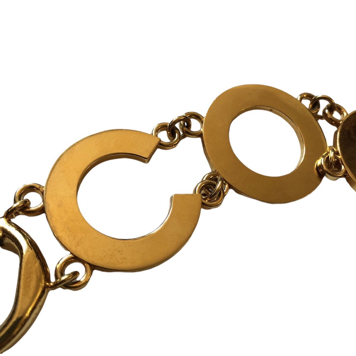 Chanel Chanel 1980 Gold Runway Coco Spell Out CC Logo Chain Belt Size ONE SIZE - 12 Thumbnail