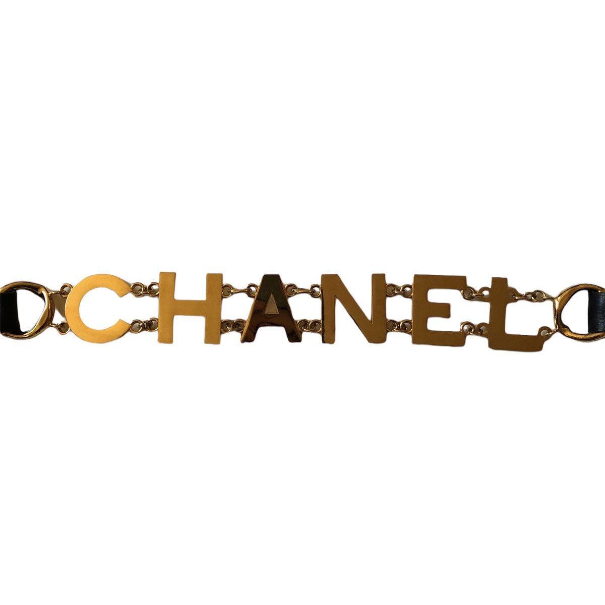 Chanel Chanel 1980 Gold Runway Coco Spell Out CC Logo Chain Belt Size ONE SIZE - 8 Thumbnail