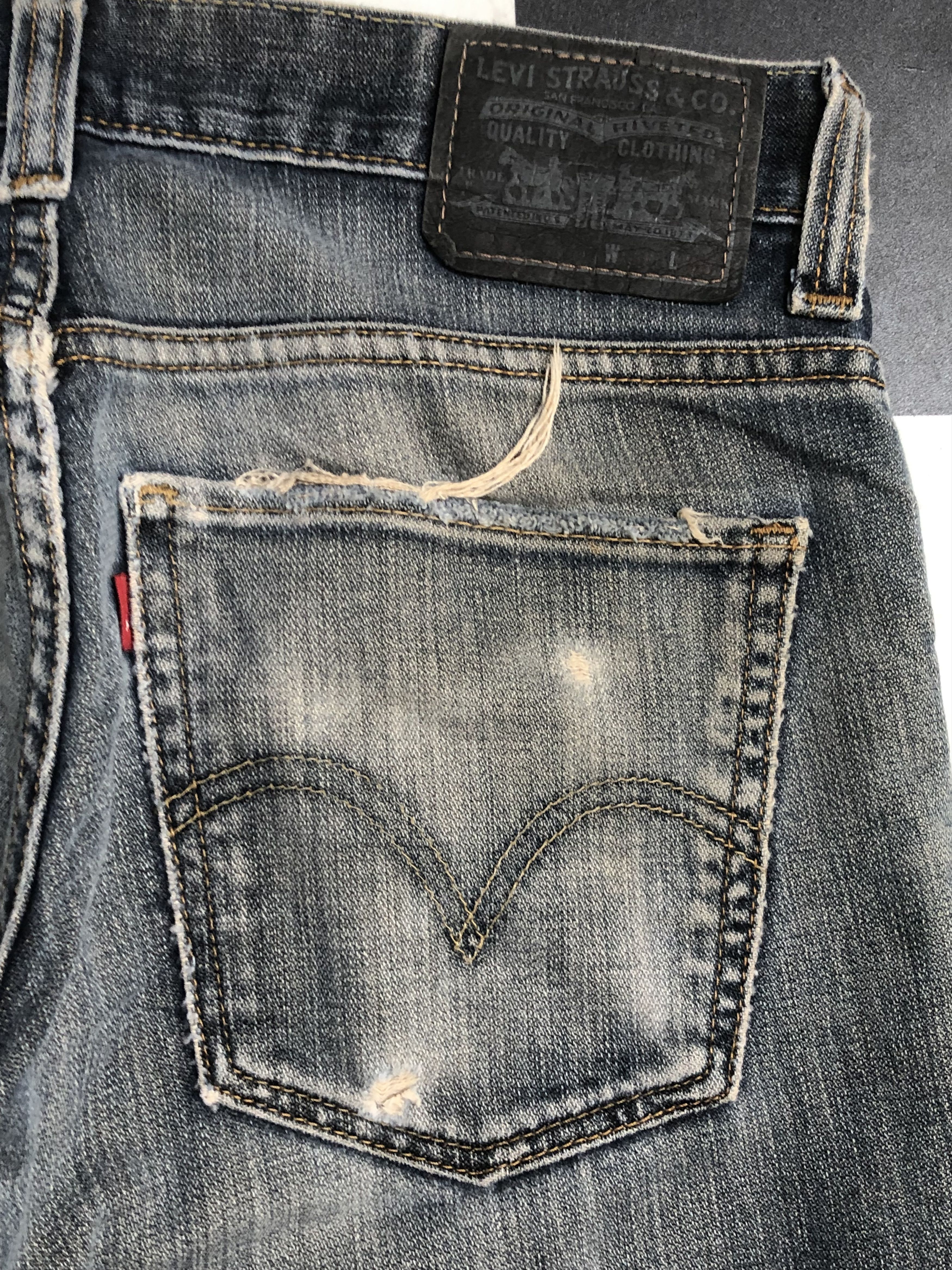Levi's Levis 511 Distressed Skinny Jeans - L512 Size US 31 - 11 Thumbnail