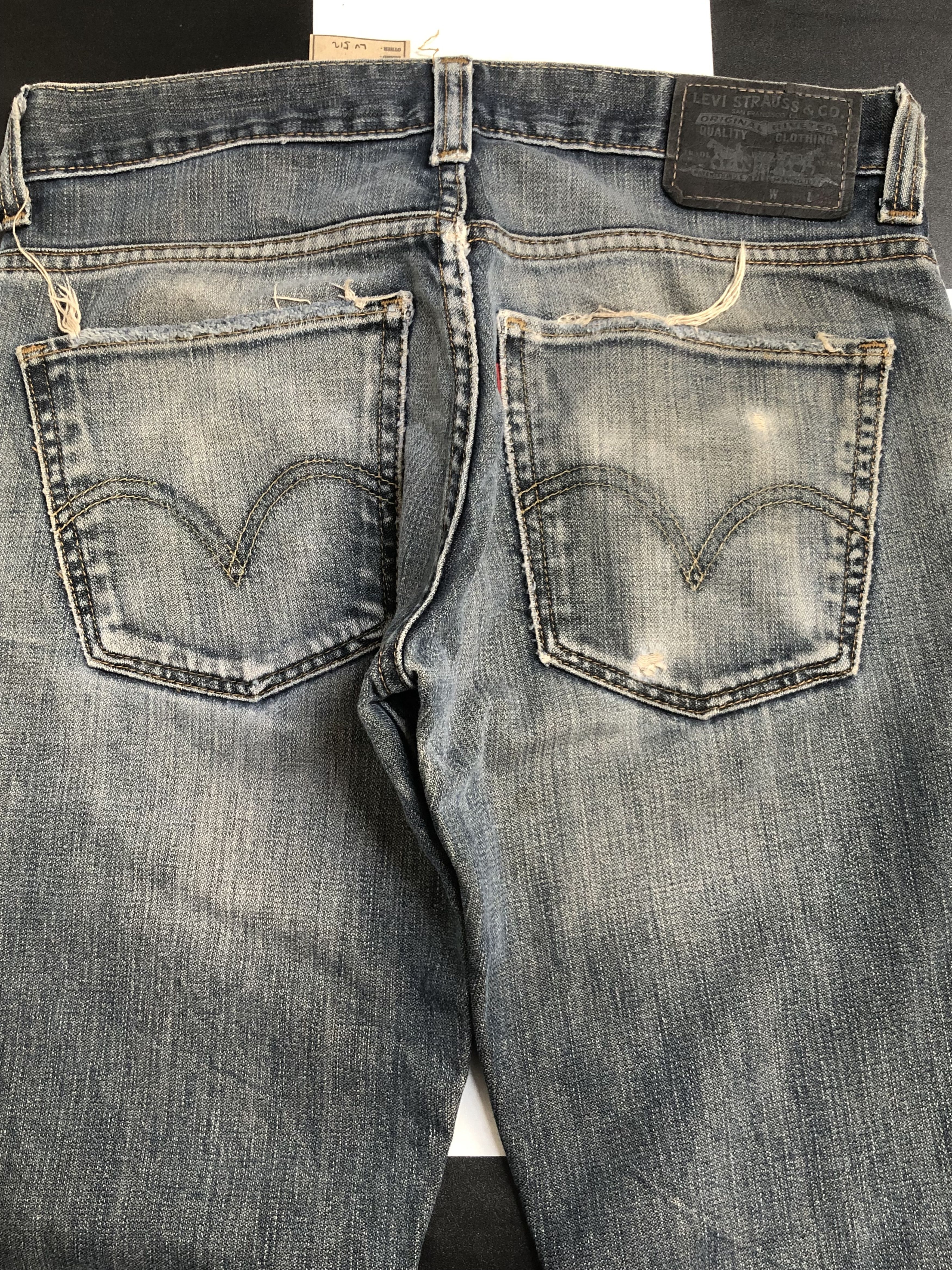 Levi's Levis 511 Distressed Skinny Jeans - L512 Size US 31 - 10 Thumbnail